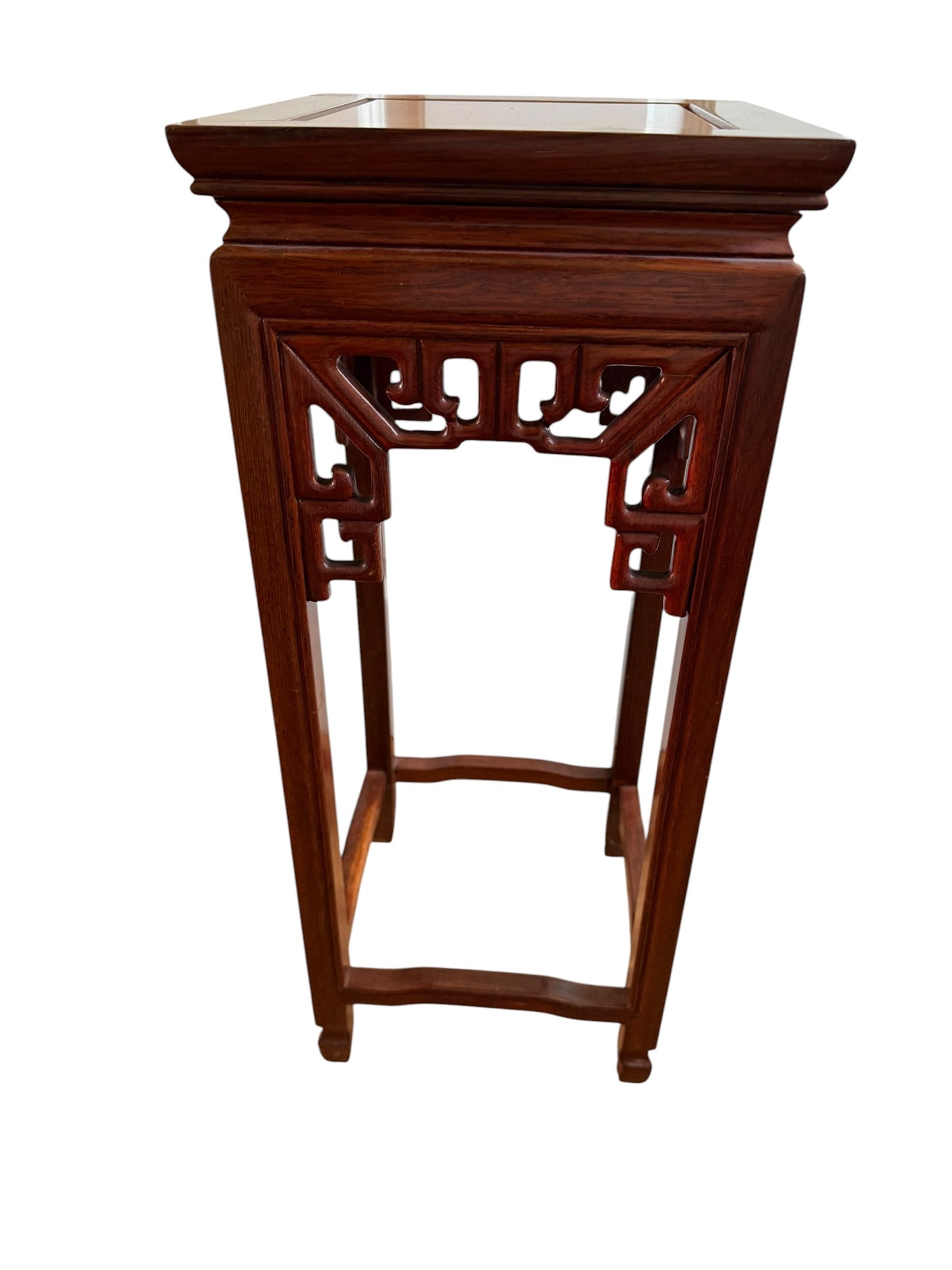 Pair of matching Chinese hardwood plant stands