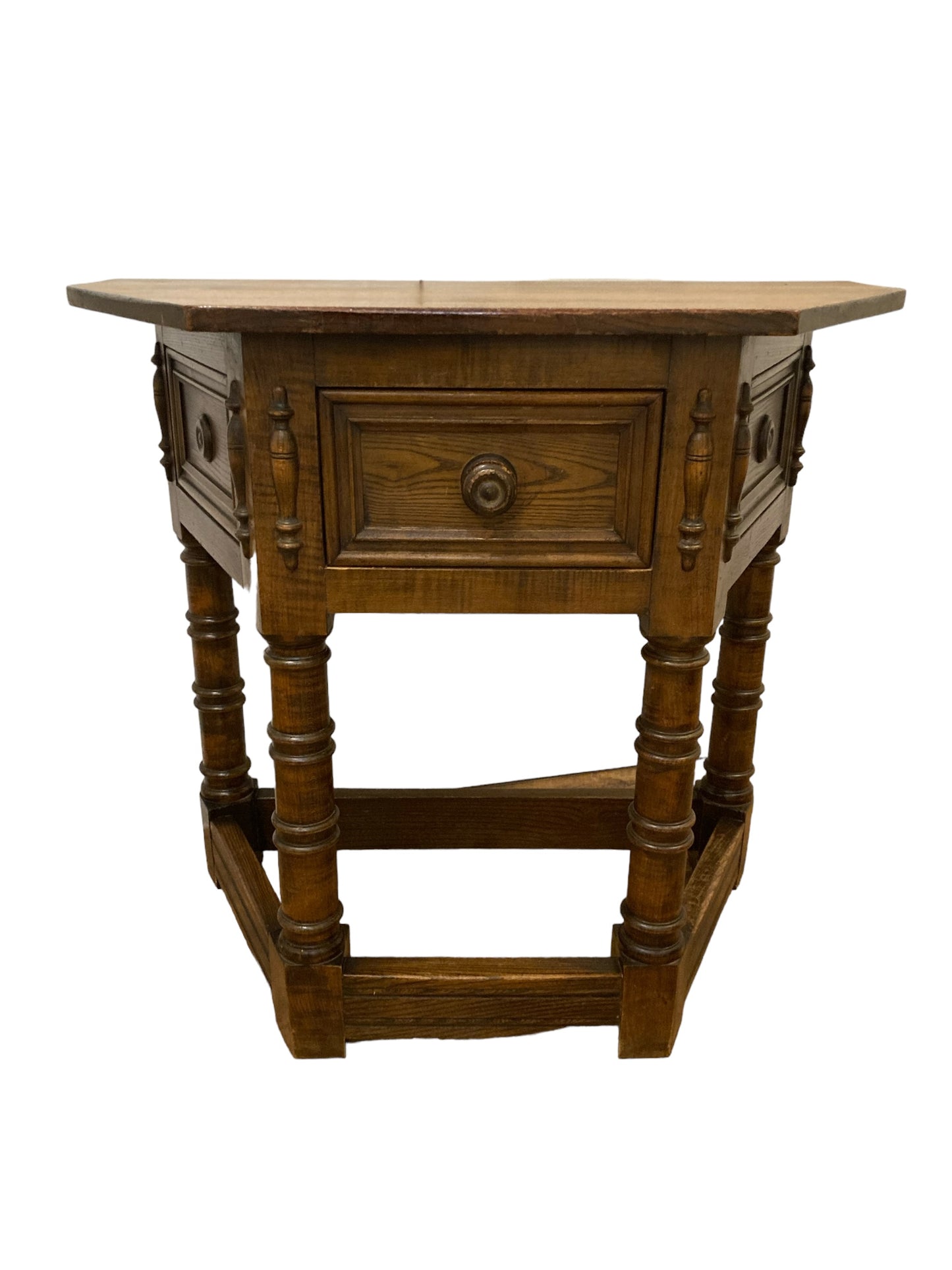 17th Century Style Gothic Looking Oak Credence Side Hall Table