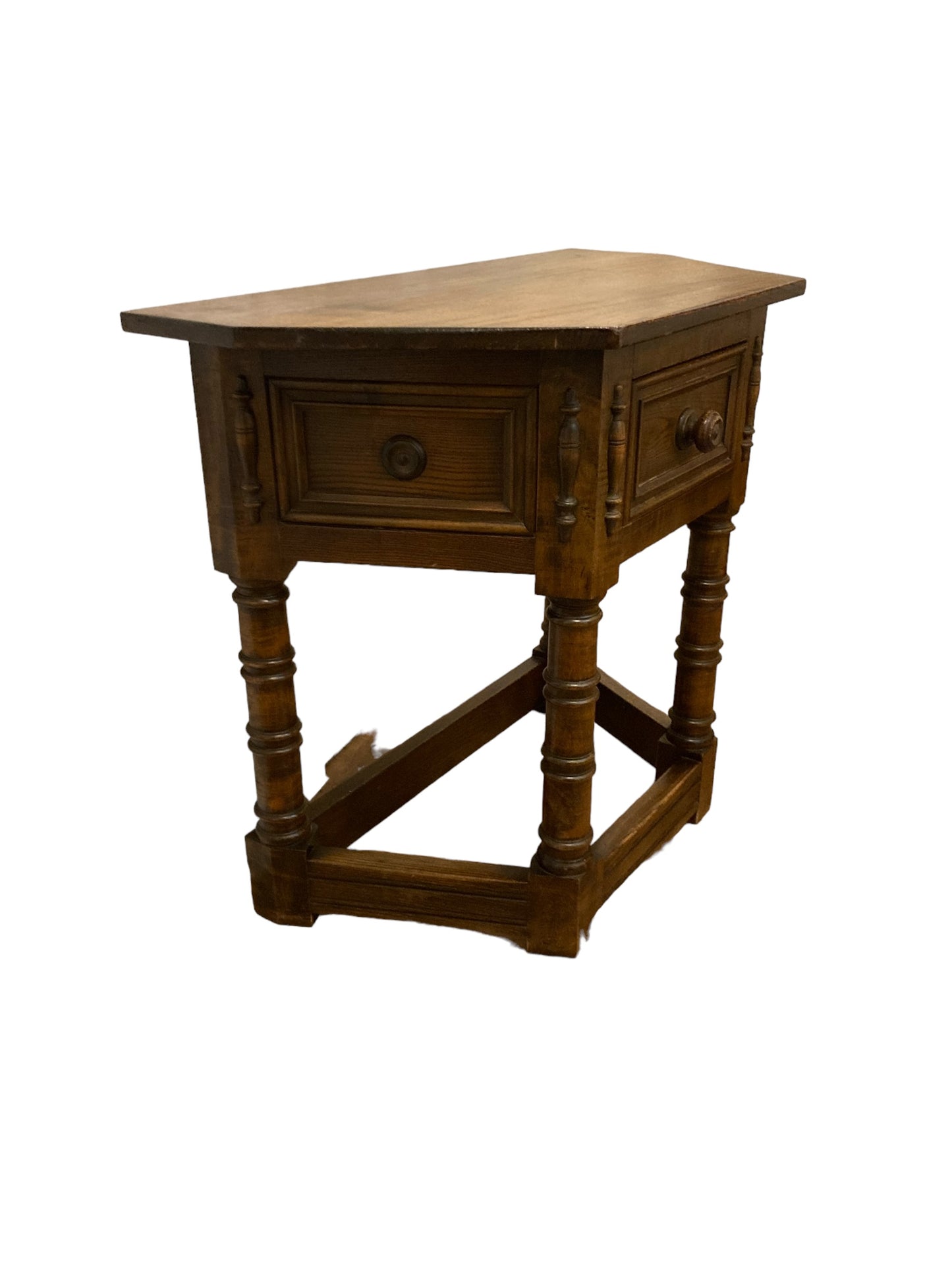 17th Century Style Gothic Looking Oak Credence Side Hall Table