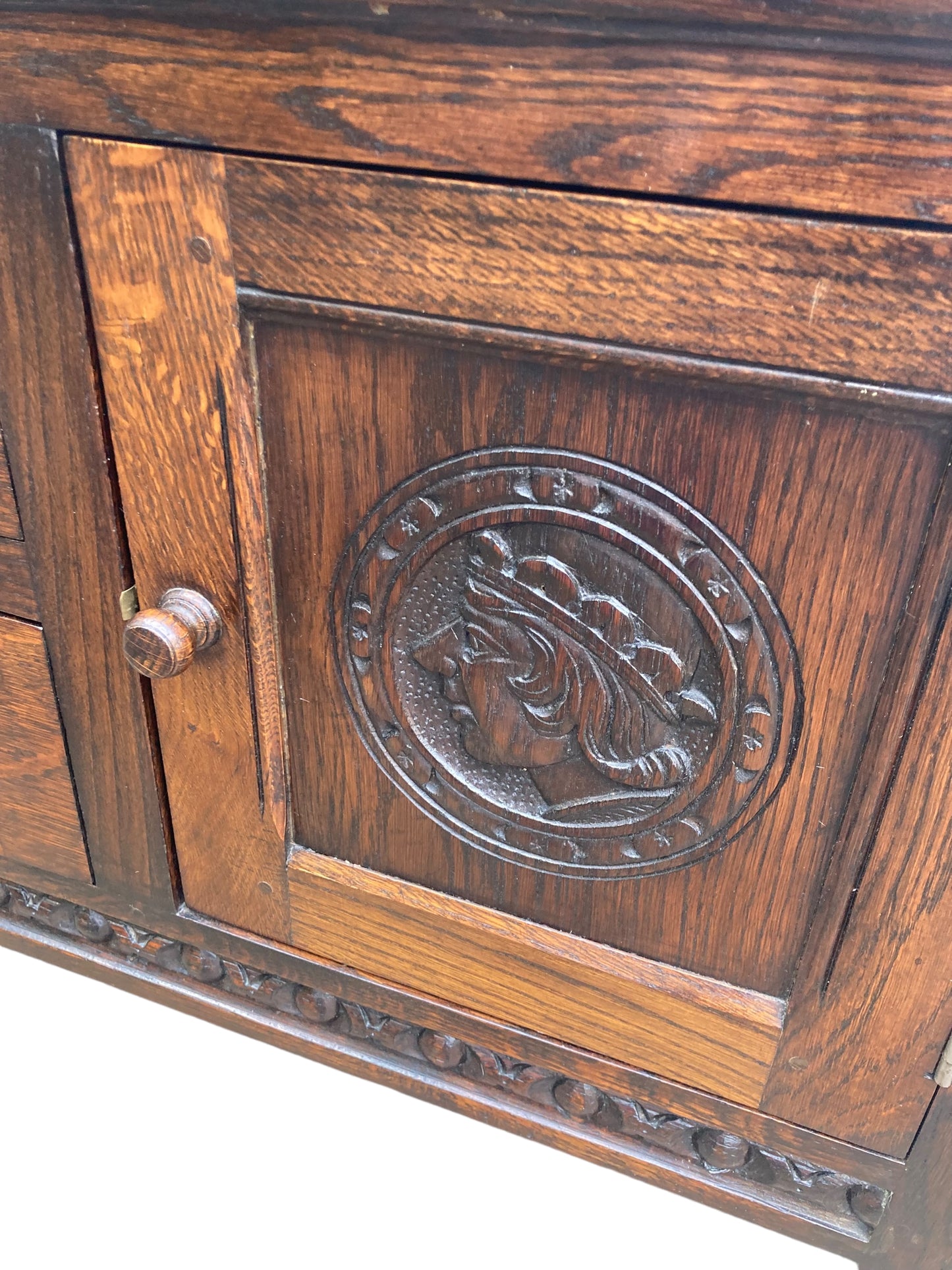 Antique Carved Oak Welsh Dresser