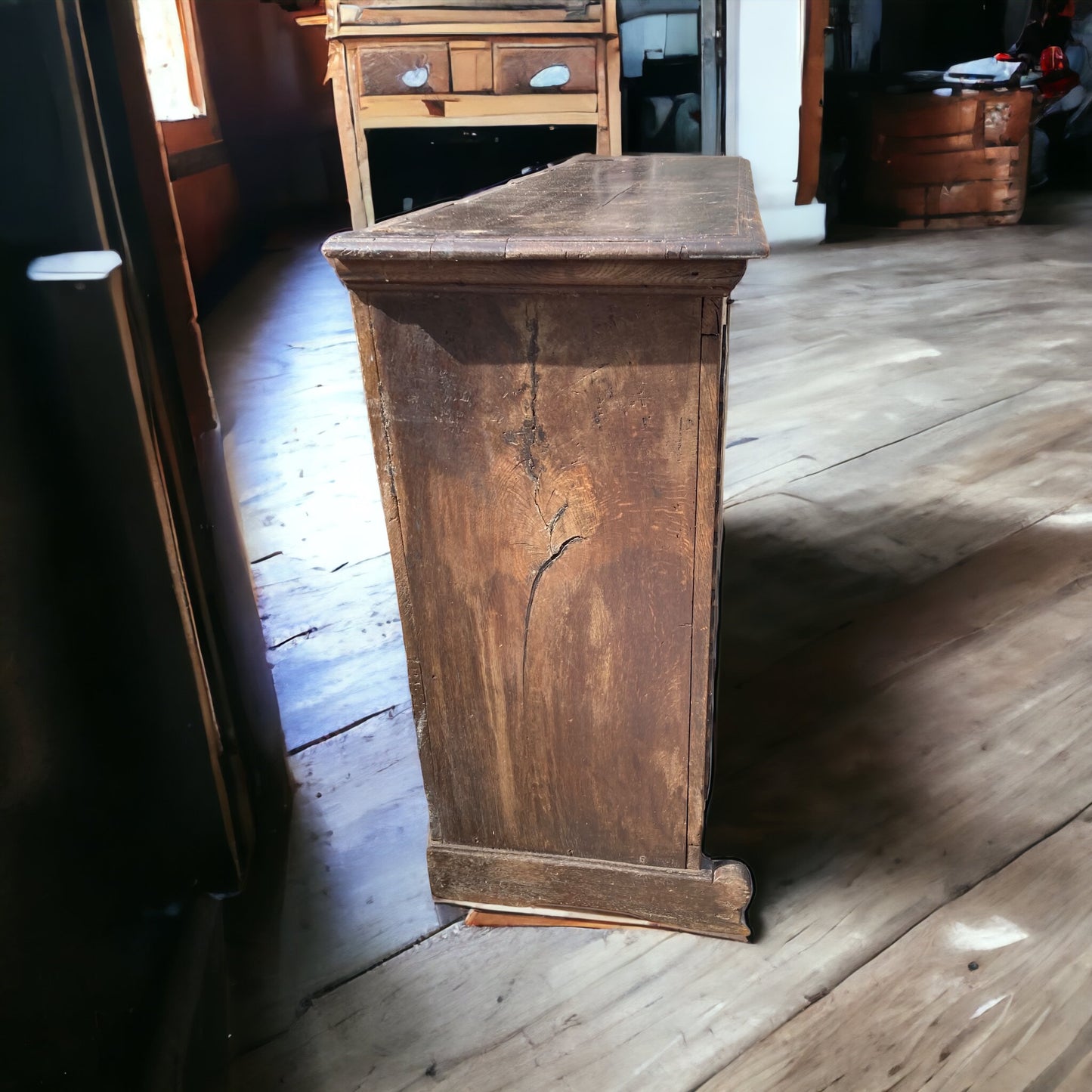 19th Century Solid Oak French Sideboard