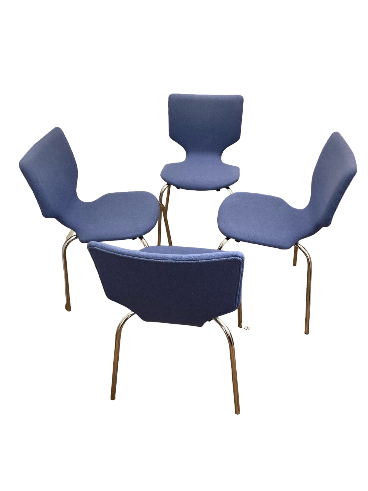 Set of four Mid Century Style Danish Duba Mobelindustri Conference Chairs (1995)