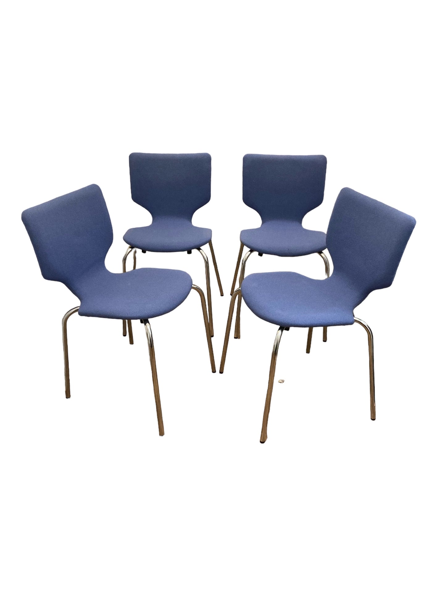 Set of four Mid Century Style Danish Duba Mobelindustri Conference Chairs (1995)