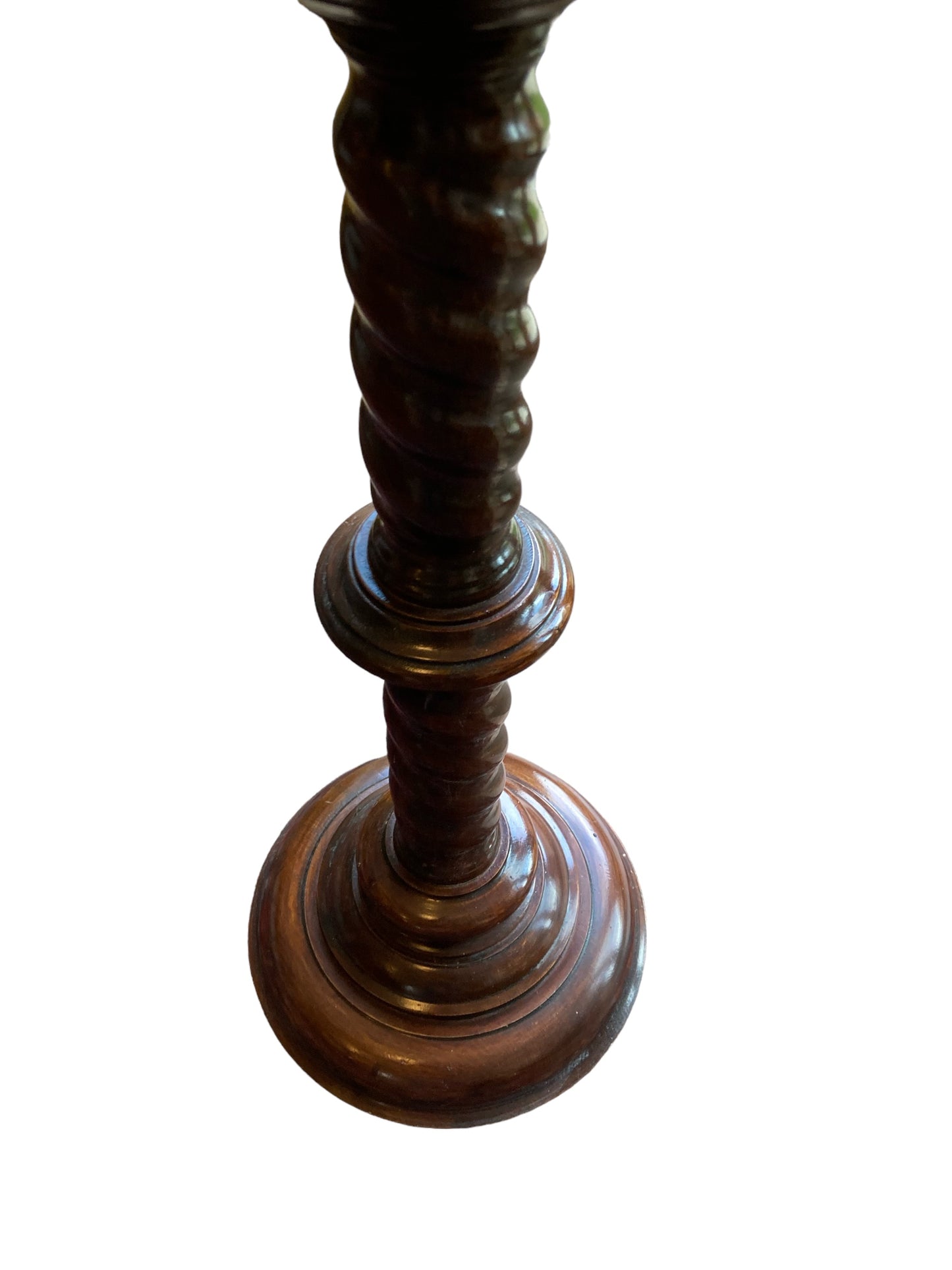 19th Century Carved Mahogany Pedestal Torchere/ Jardinere