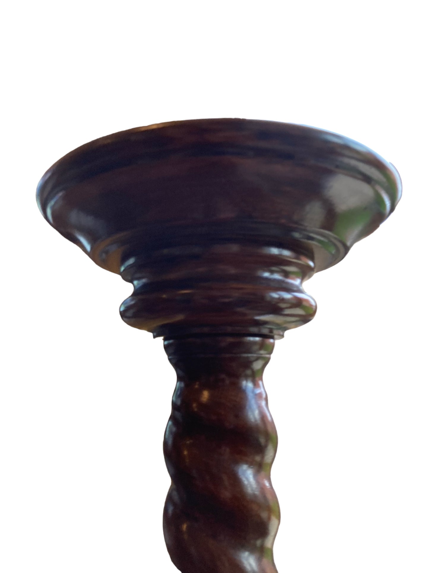 19th Century Carved Mahogany Pedestal Torchere/ Jardinere