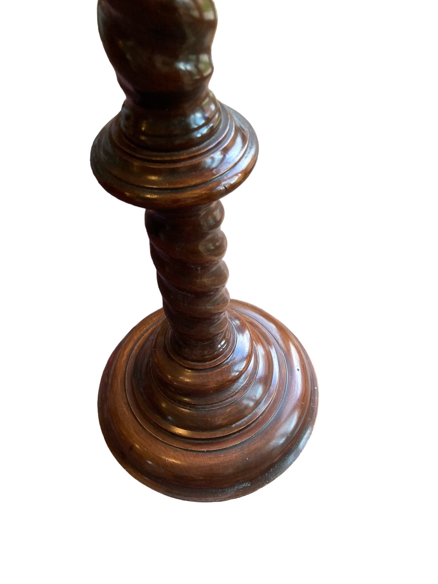 19th Century Carved Mahogany Pedestal Torchere/ Jardinere