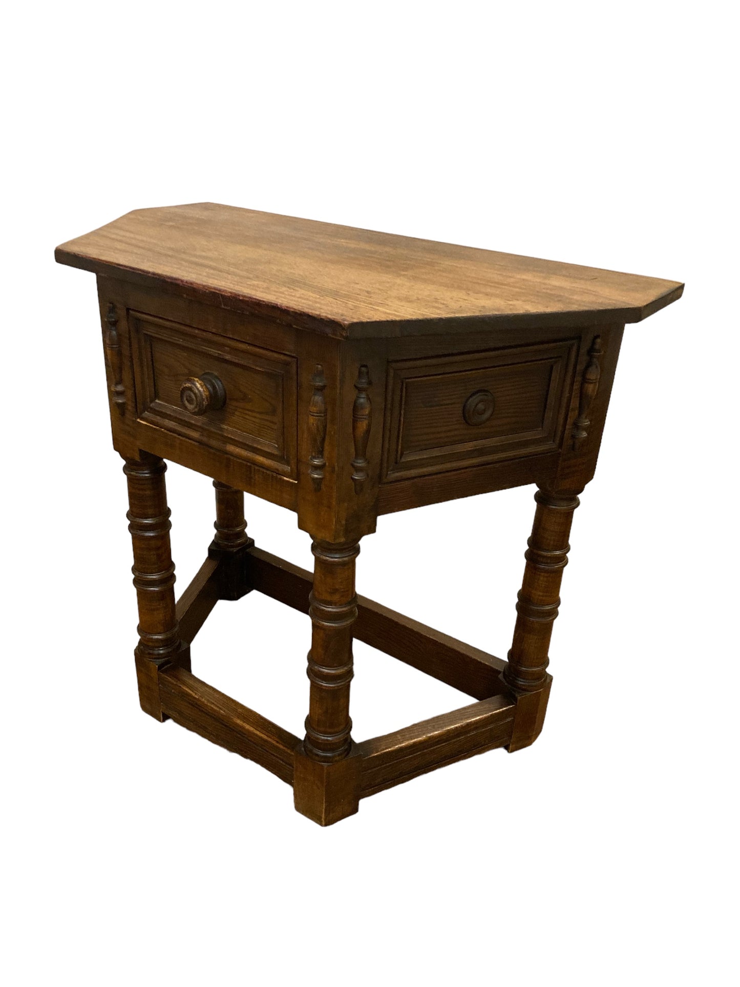 17th Century Style Gothic Looking Oak Credence Side Hall Table