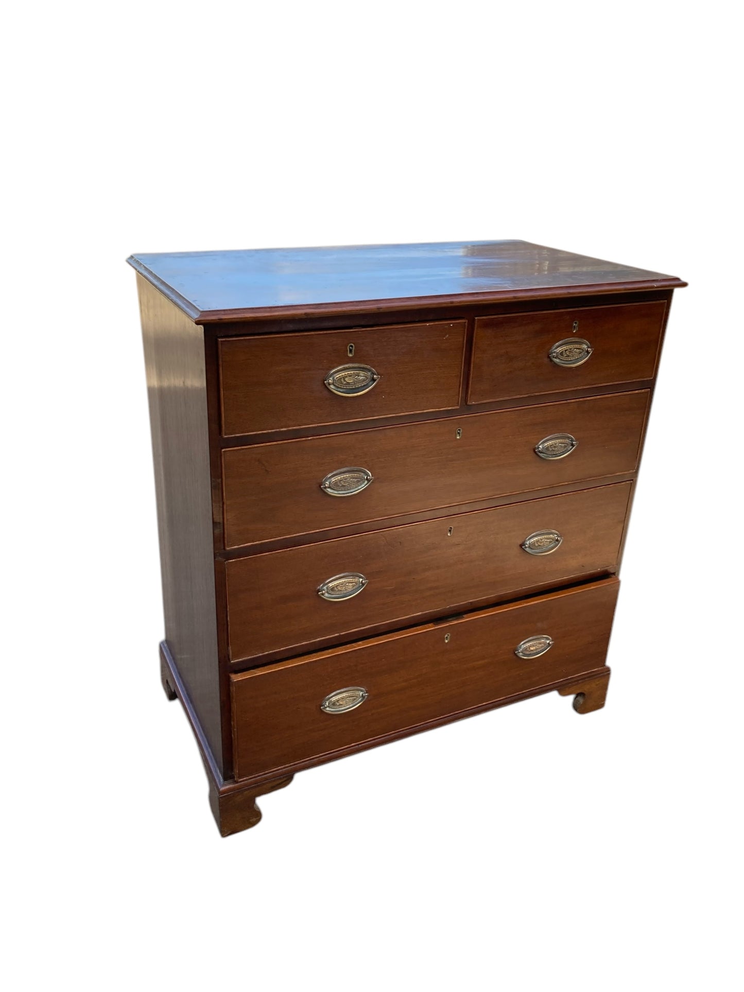 Georgian Mahogany Two over three Five drawer Chest