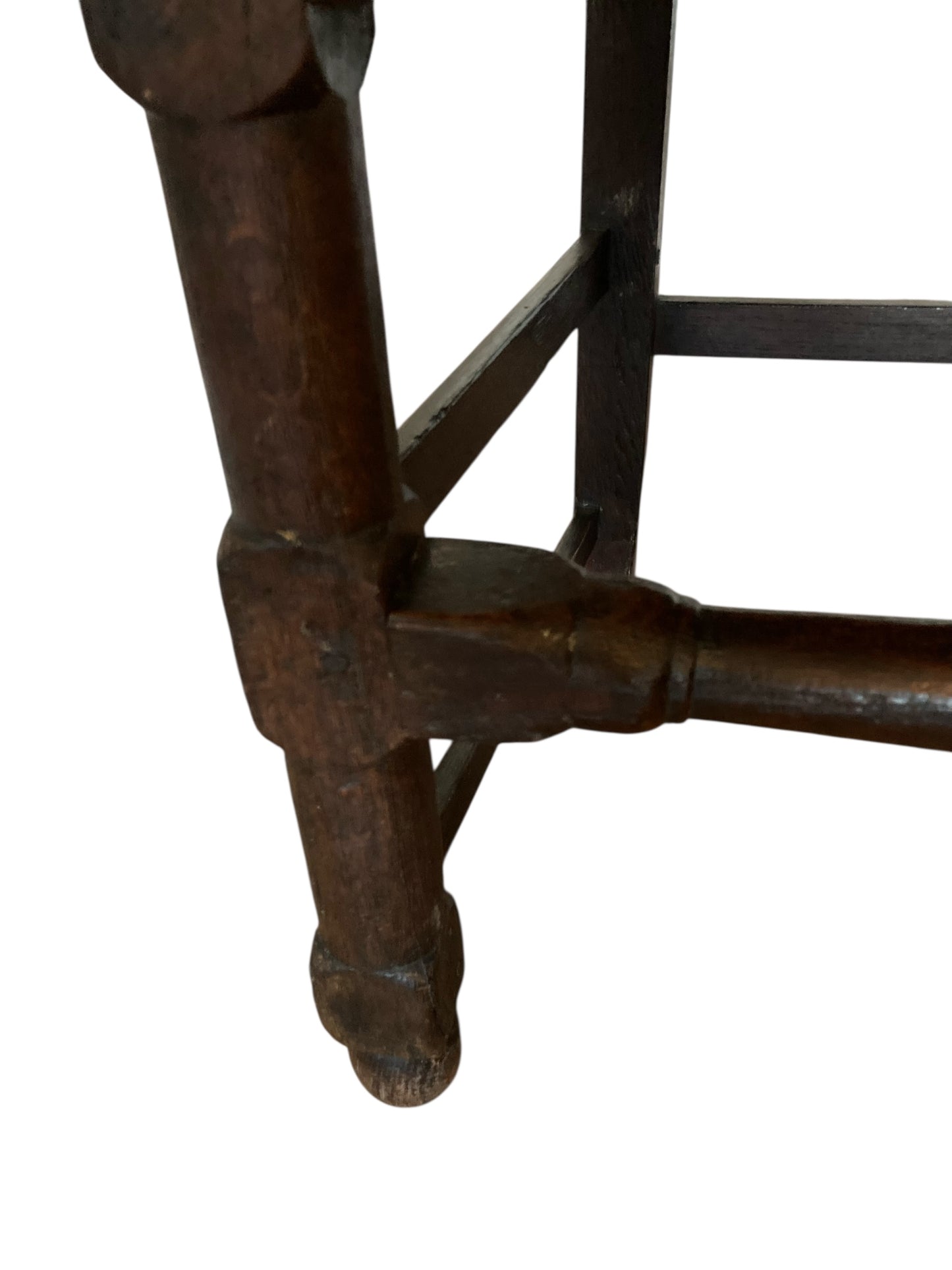 William III 17th Century Oak Hall Chair Circa 1650.