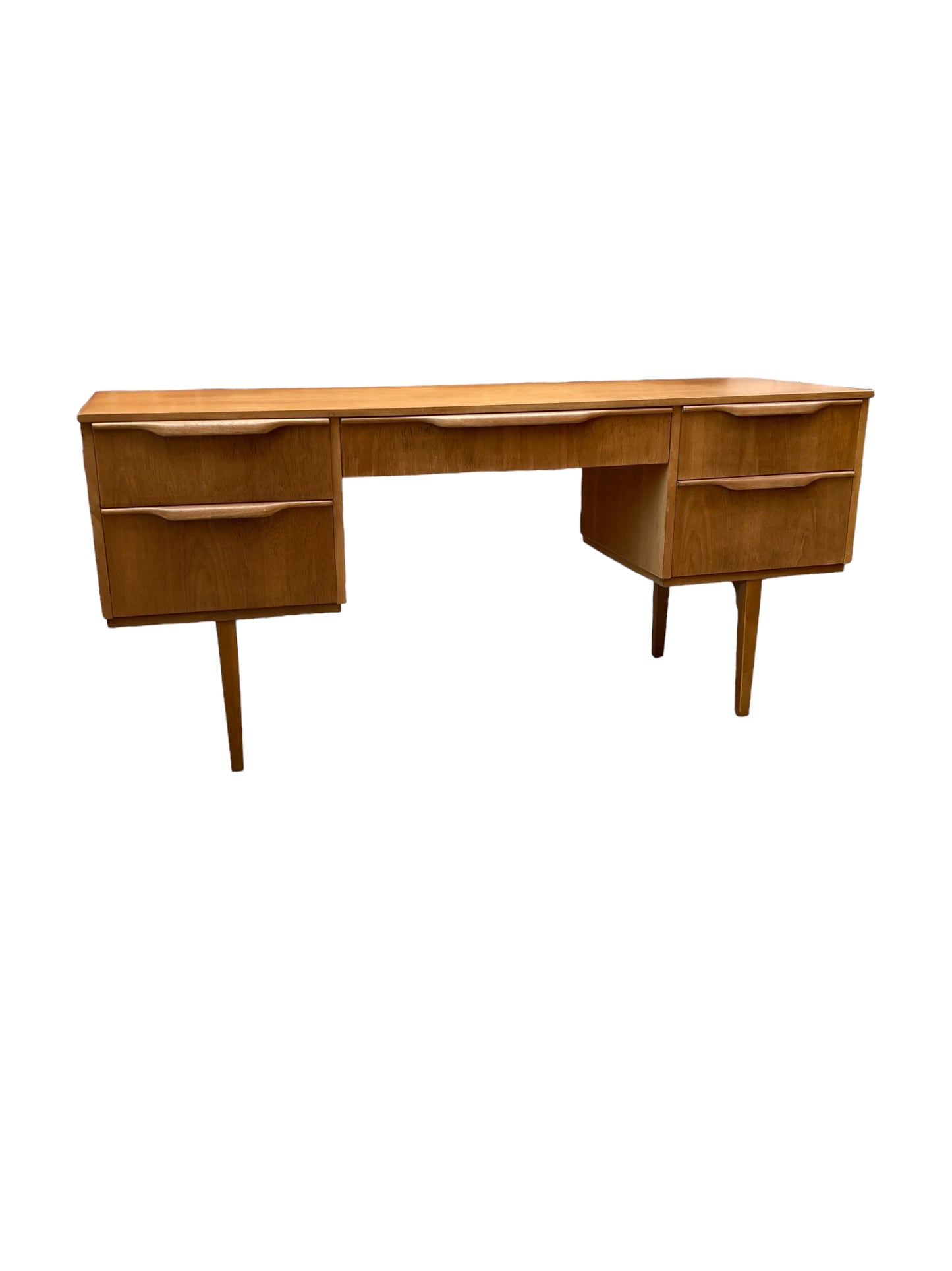 Mid Century Teak Five Drawer Austinsuite Low Desk/Dresser