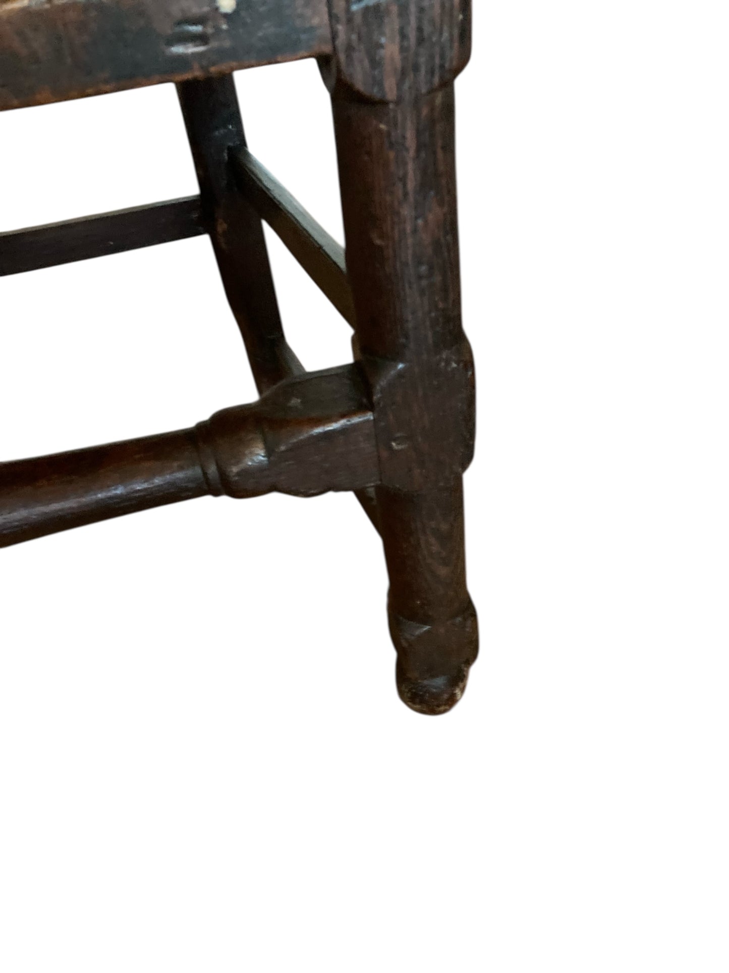 William III 17th Century Oak Hall Chair Circa 1650.