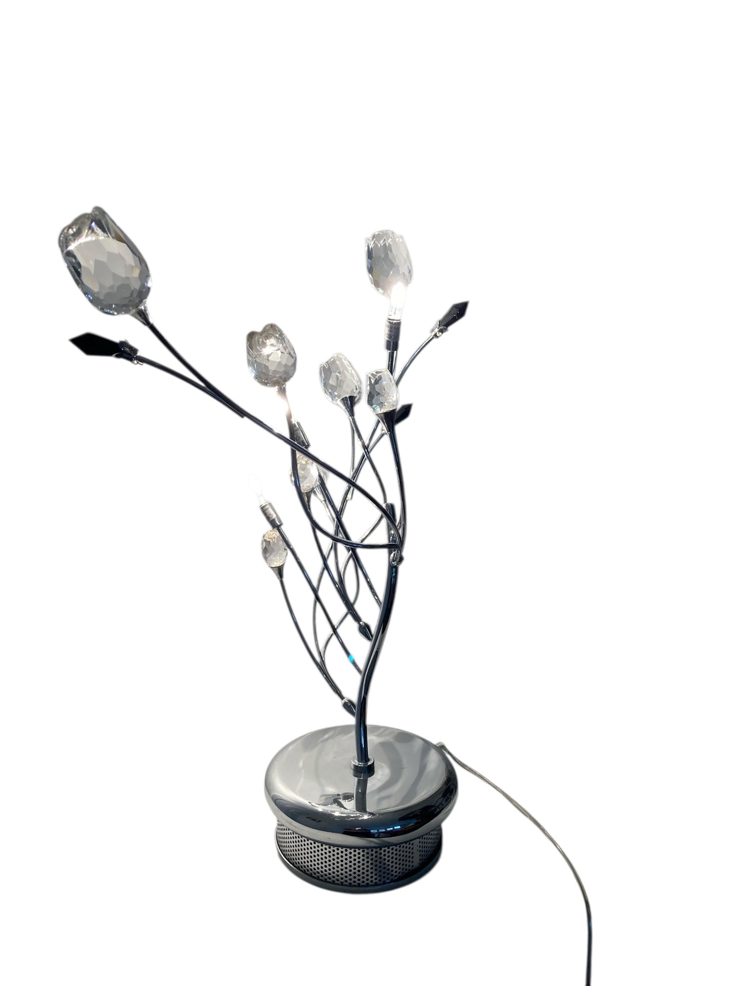 Pair of Contemporary Italian Chrome Table Lamps