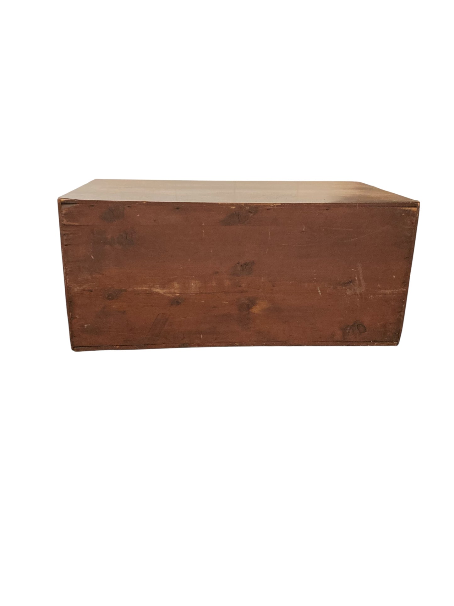 Small Mahogany Campaign style chest of two drawers CIRCA Late 1800's