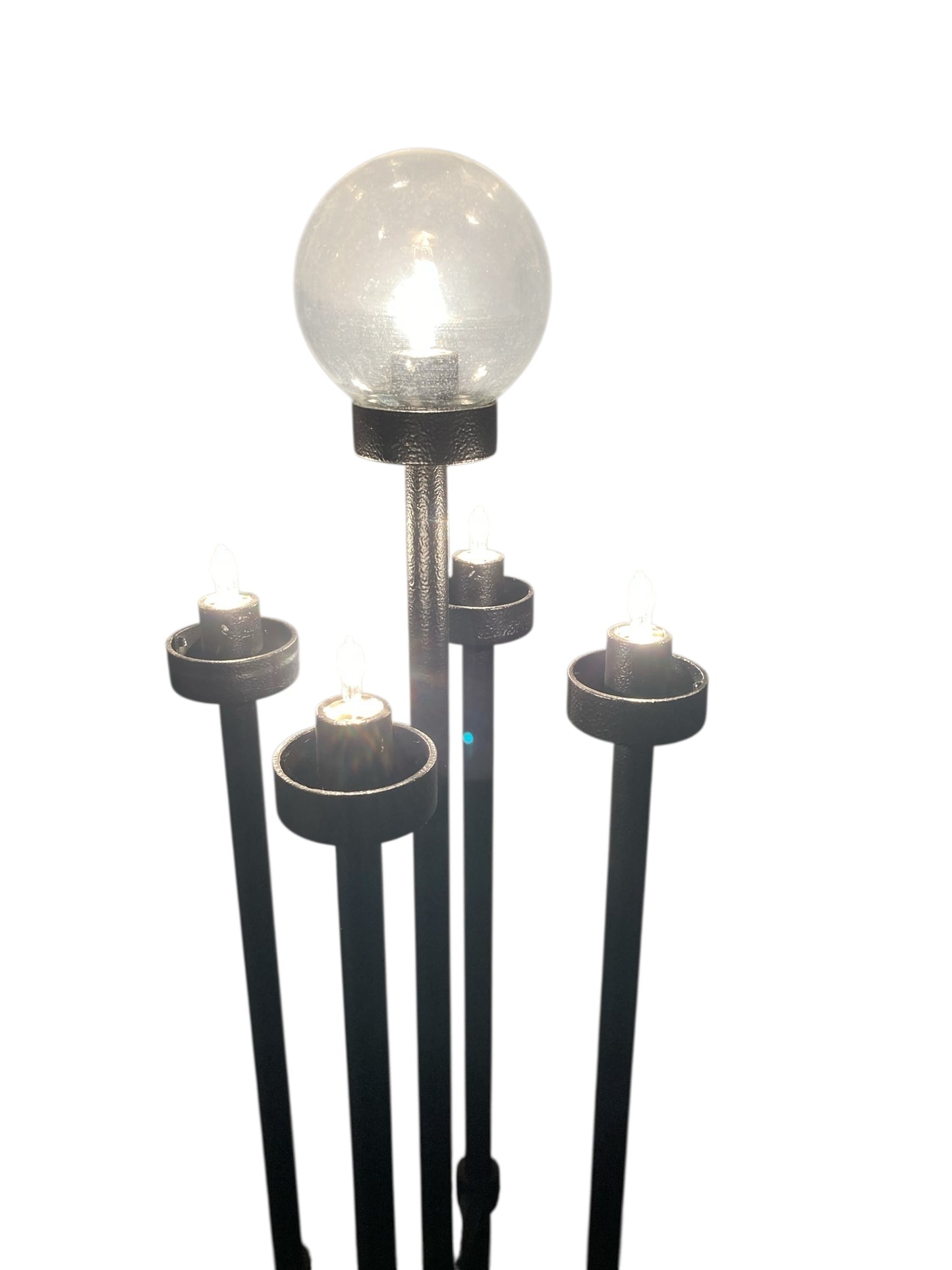 A pair of Italian metal floor lamps