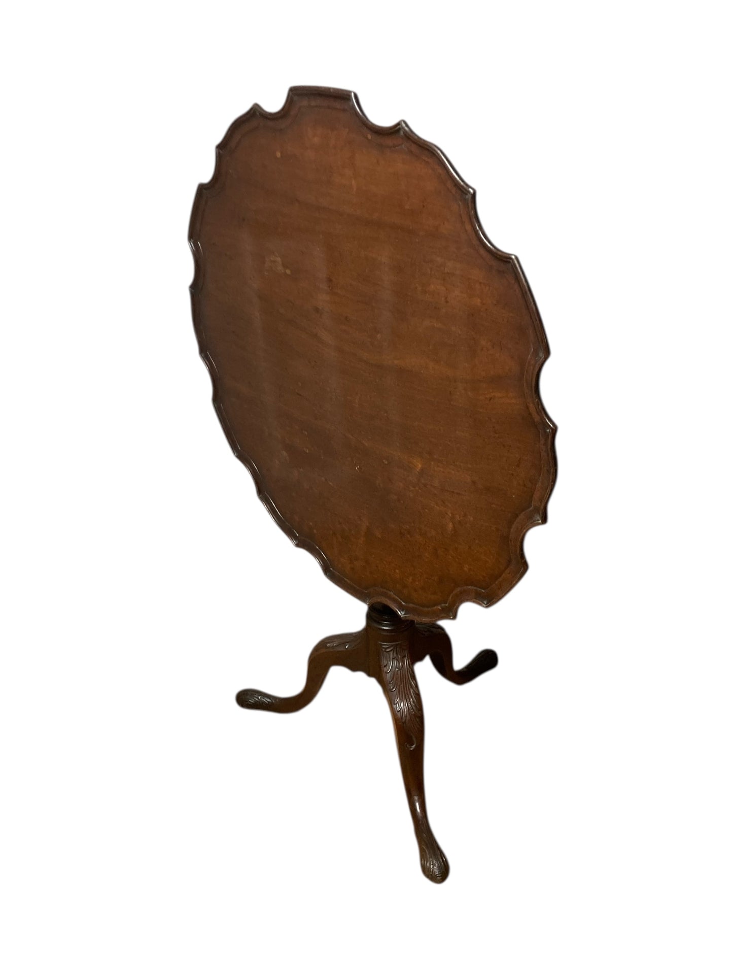 Mahogany George III Stlye Pie Crust Table on Tri Legs