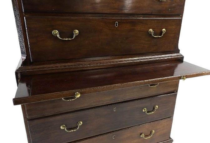 18th Century George III Mahogany Chest on Chest Tallboy