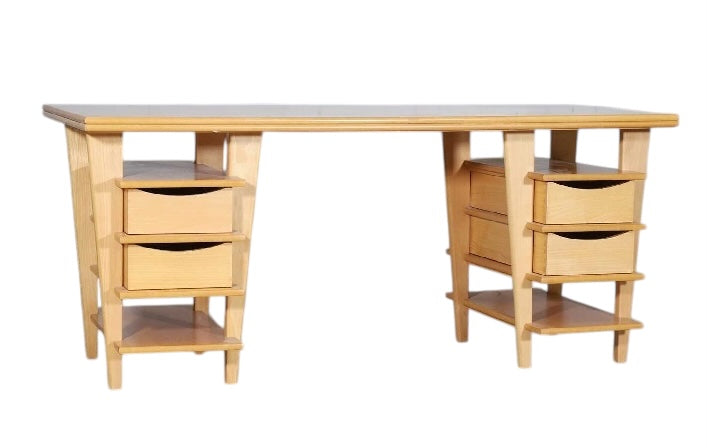 Sir Terence Conran Maple Pedestal Double sided Desk