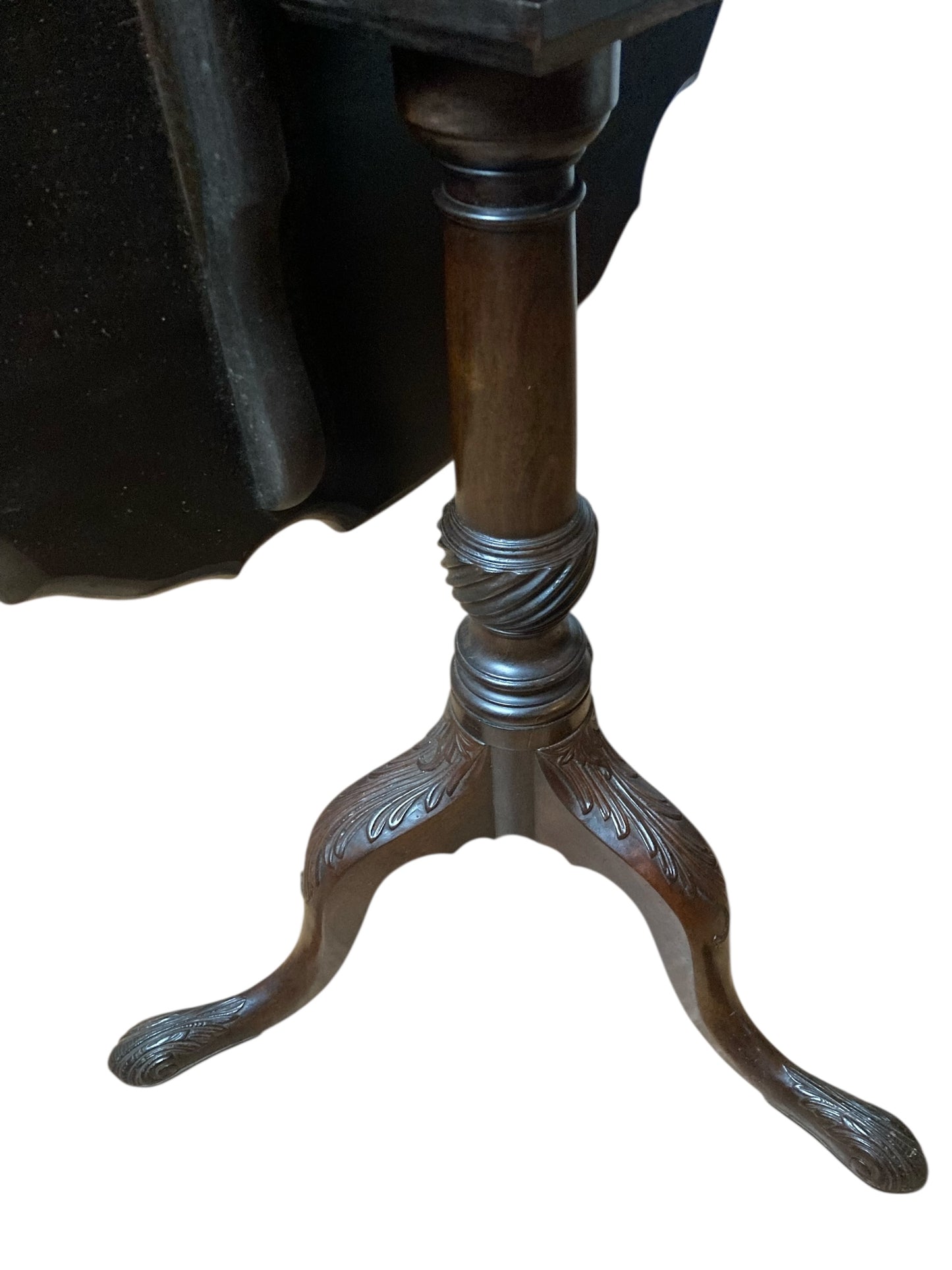 Mahogany George III Stlye Pie Crust Table on Tri Legs