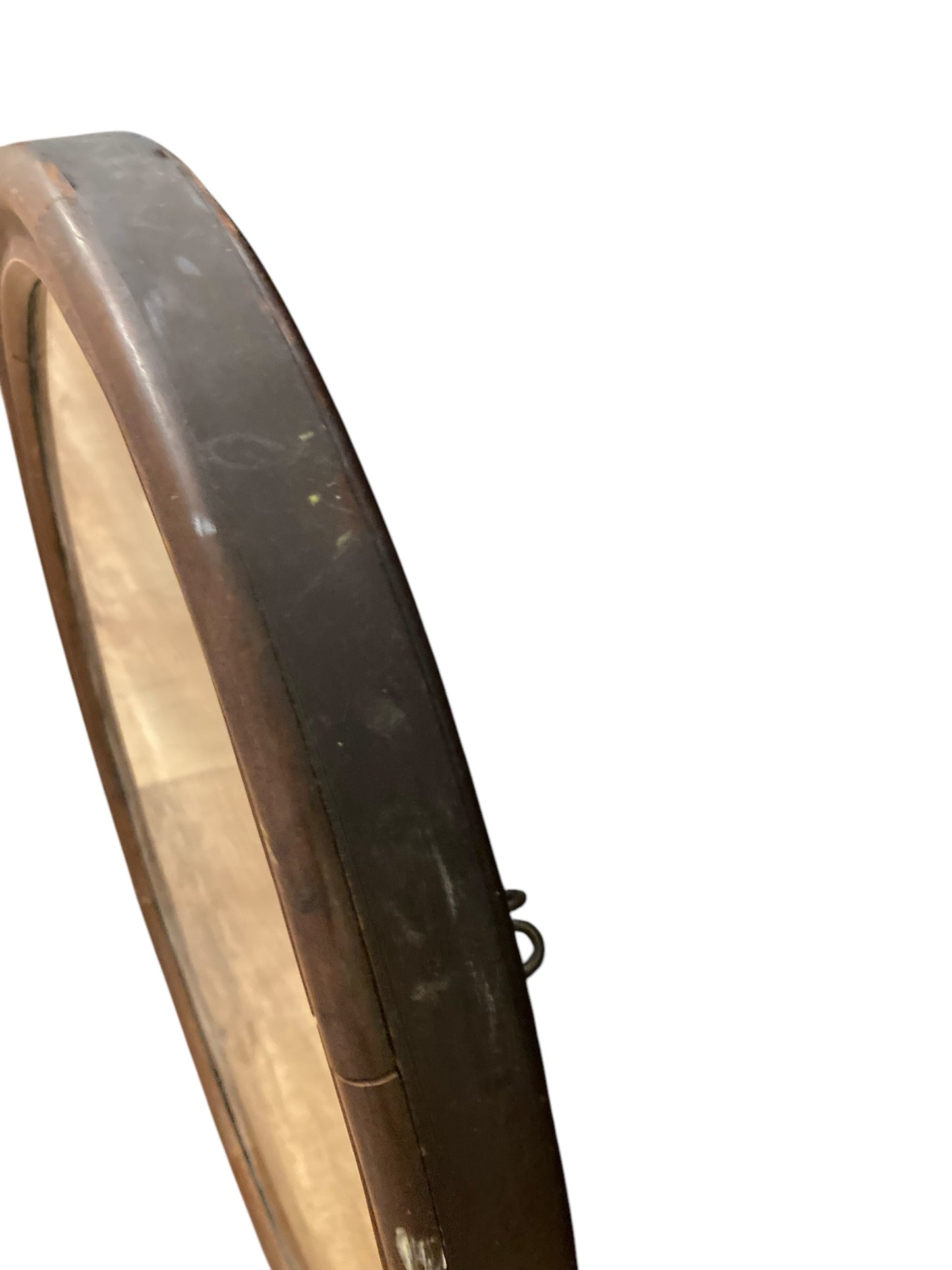 Antique Edwardian Oval Mahogany framed Wall Mirror