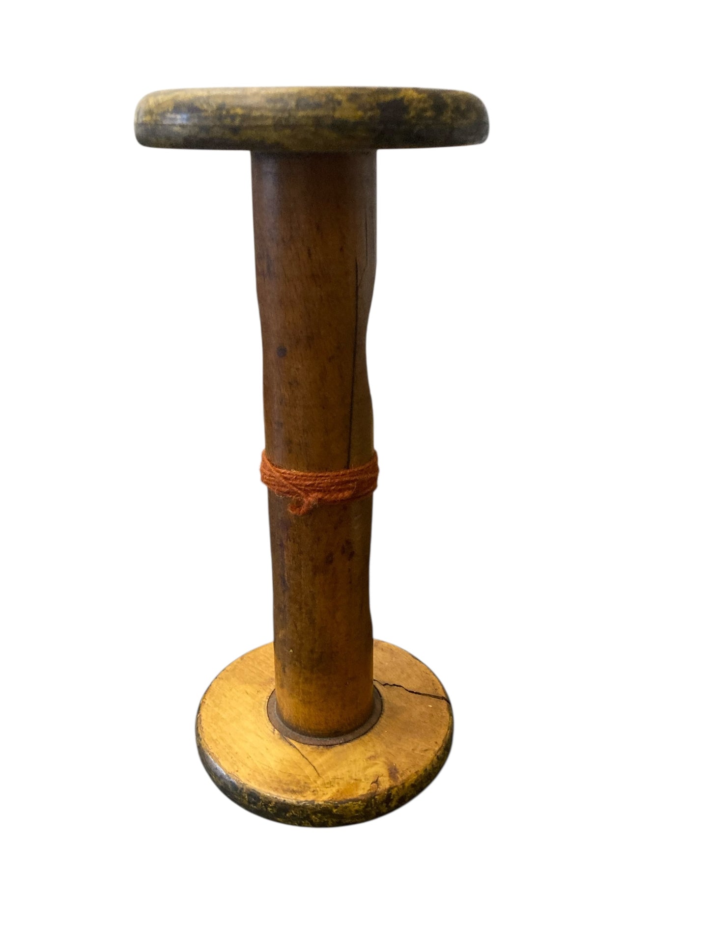 Vintage Handmade Egg Timer Hourglass in Wooden Textile Bobbin Spool 3min Timer