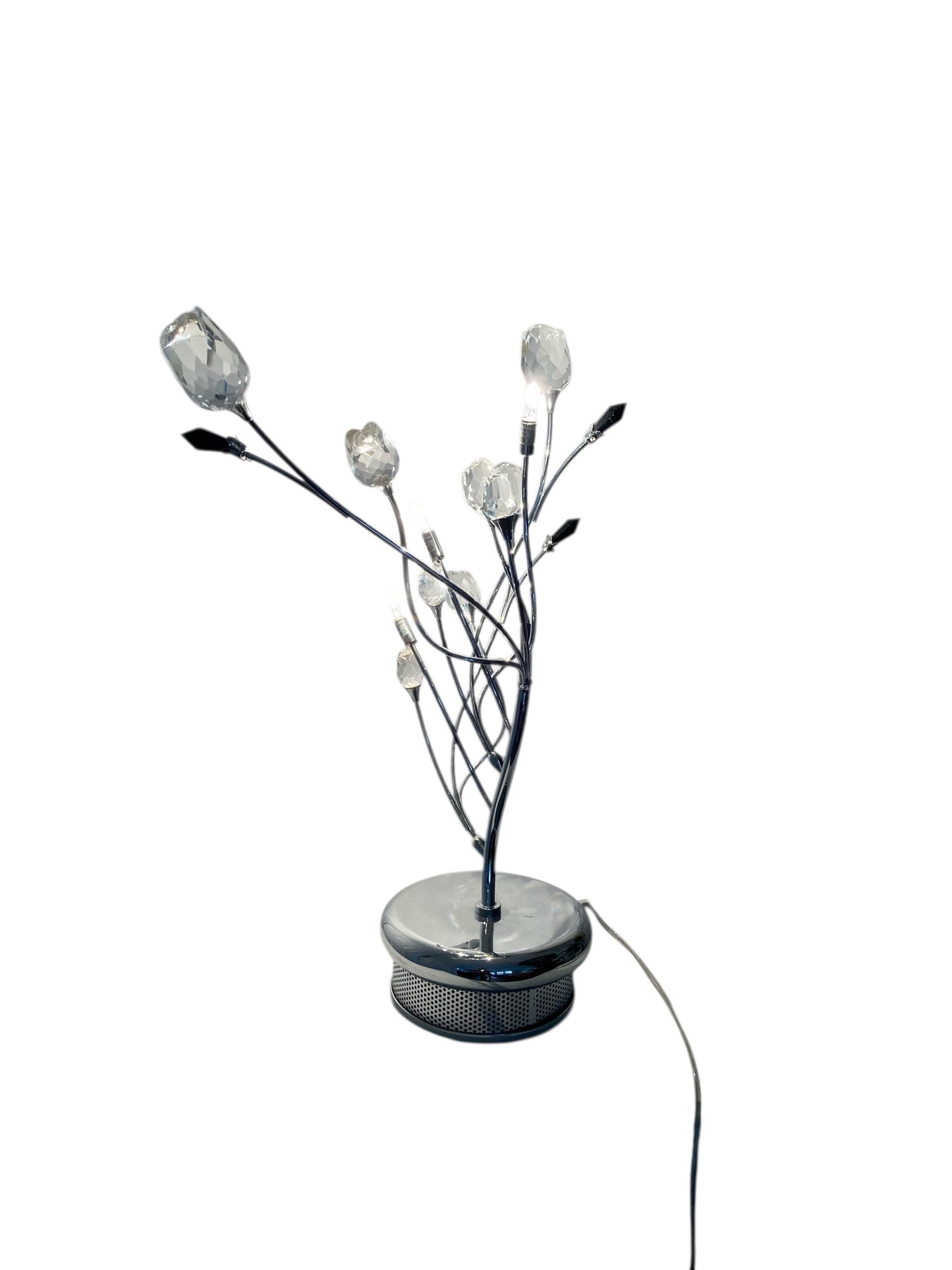 Pair of Contemporary Italian Chrome Table Lamps
