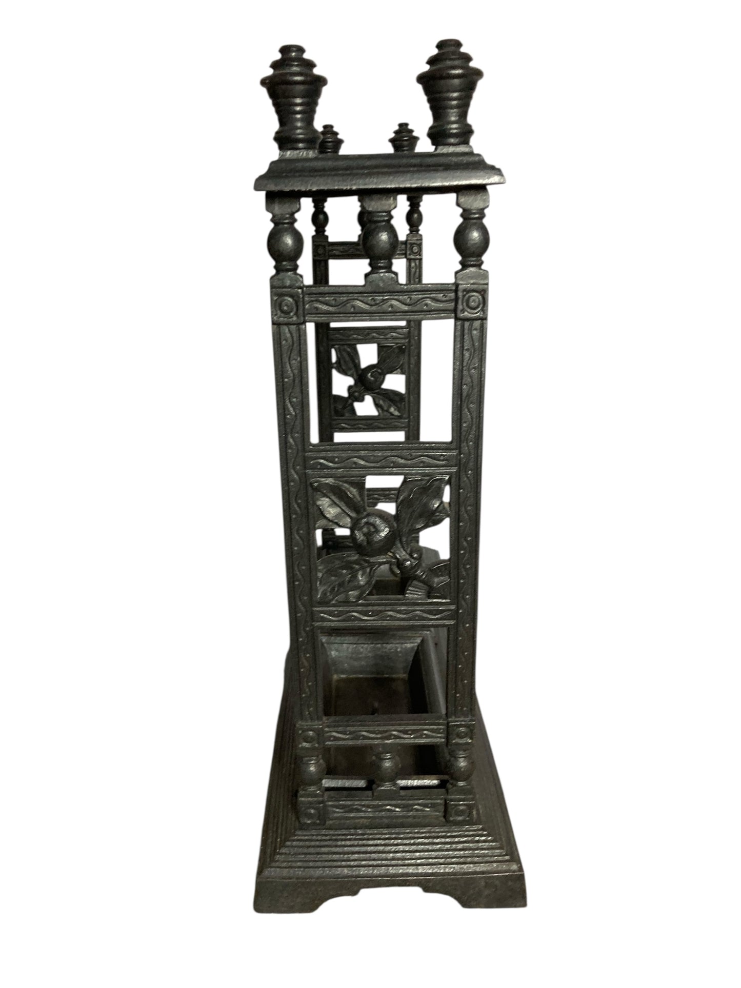 Victorian Cast Iron Umberella Stand with removable drip trays