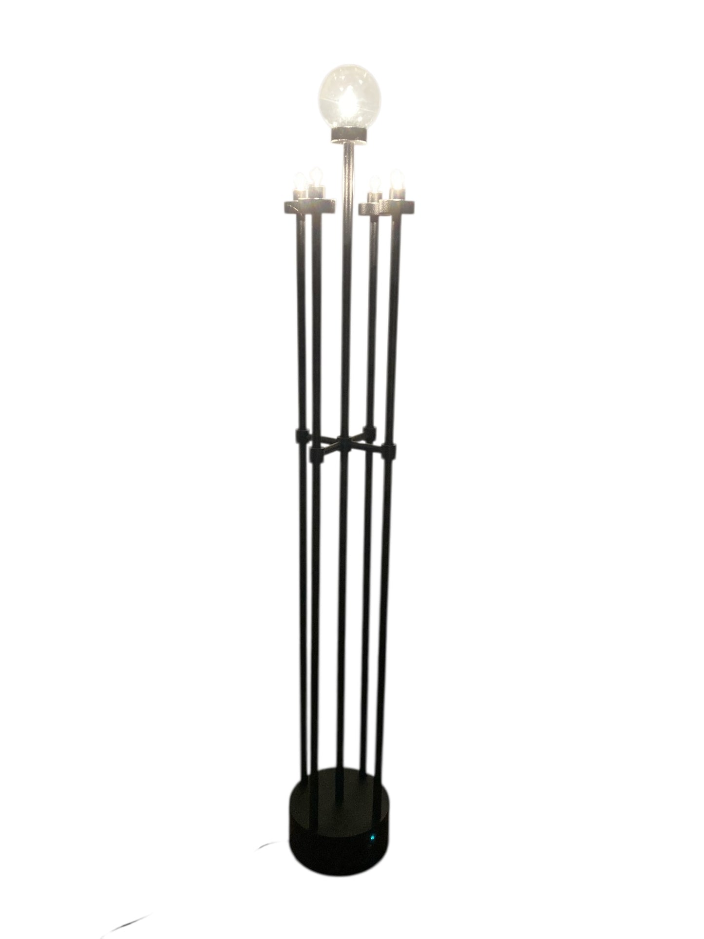 A pair of Italian metal floor lamps