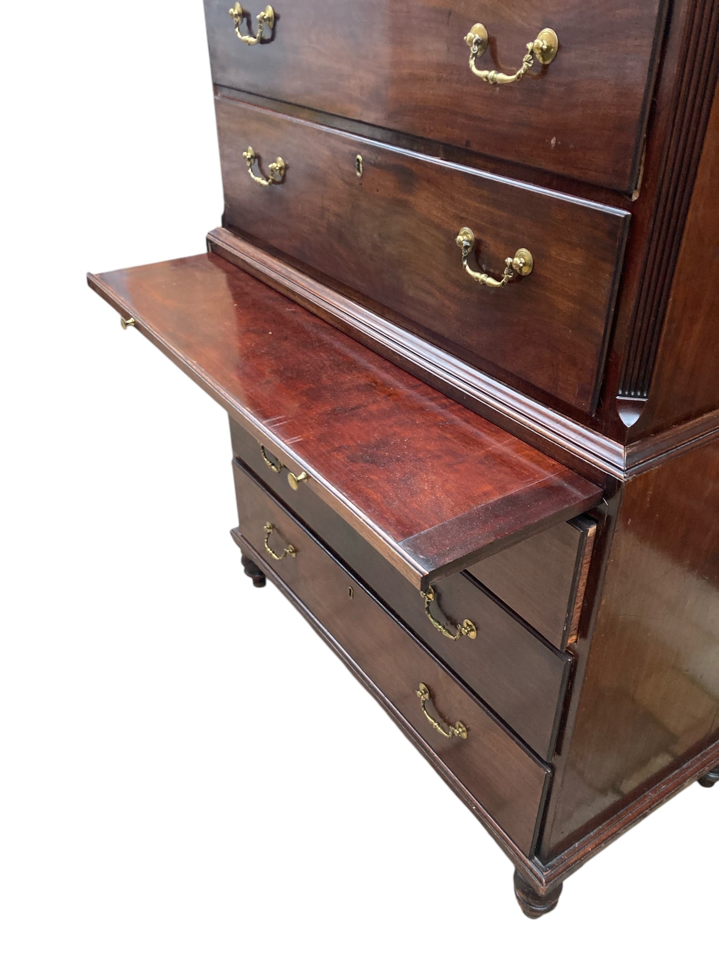 18th Century George III Mahogany Chest on Chest Tallboy