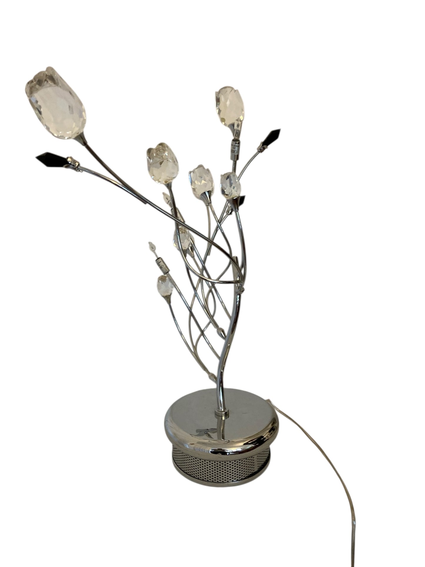Pair of Contemporary Italian Chrome Table Lamps