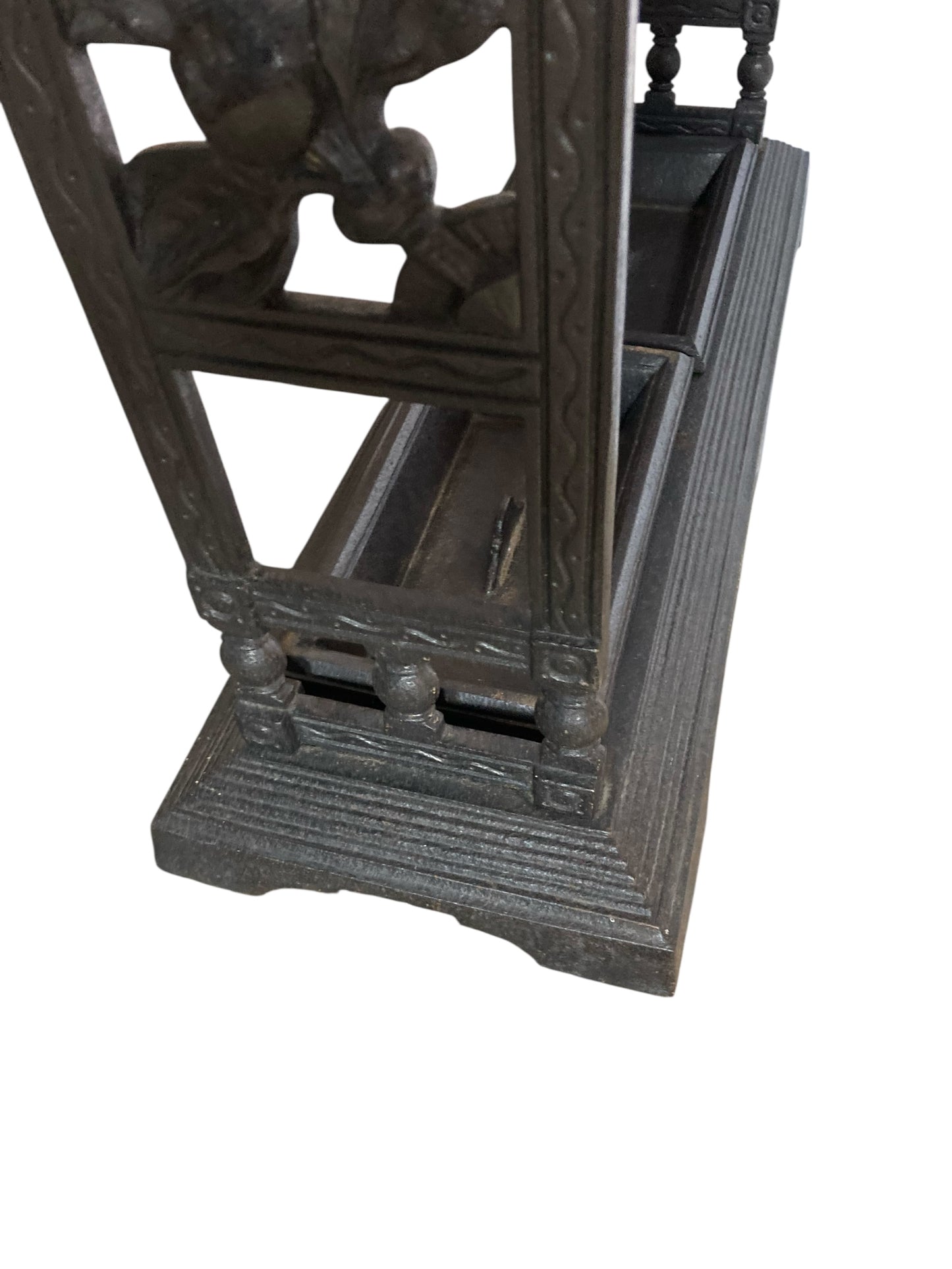 Victorian Cast Iron Umberella Stand with removable drip trays
