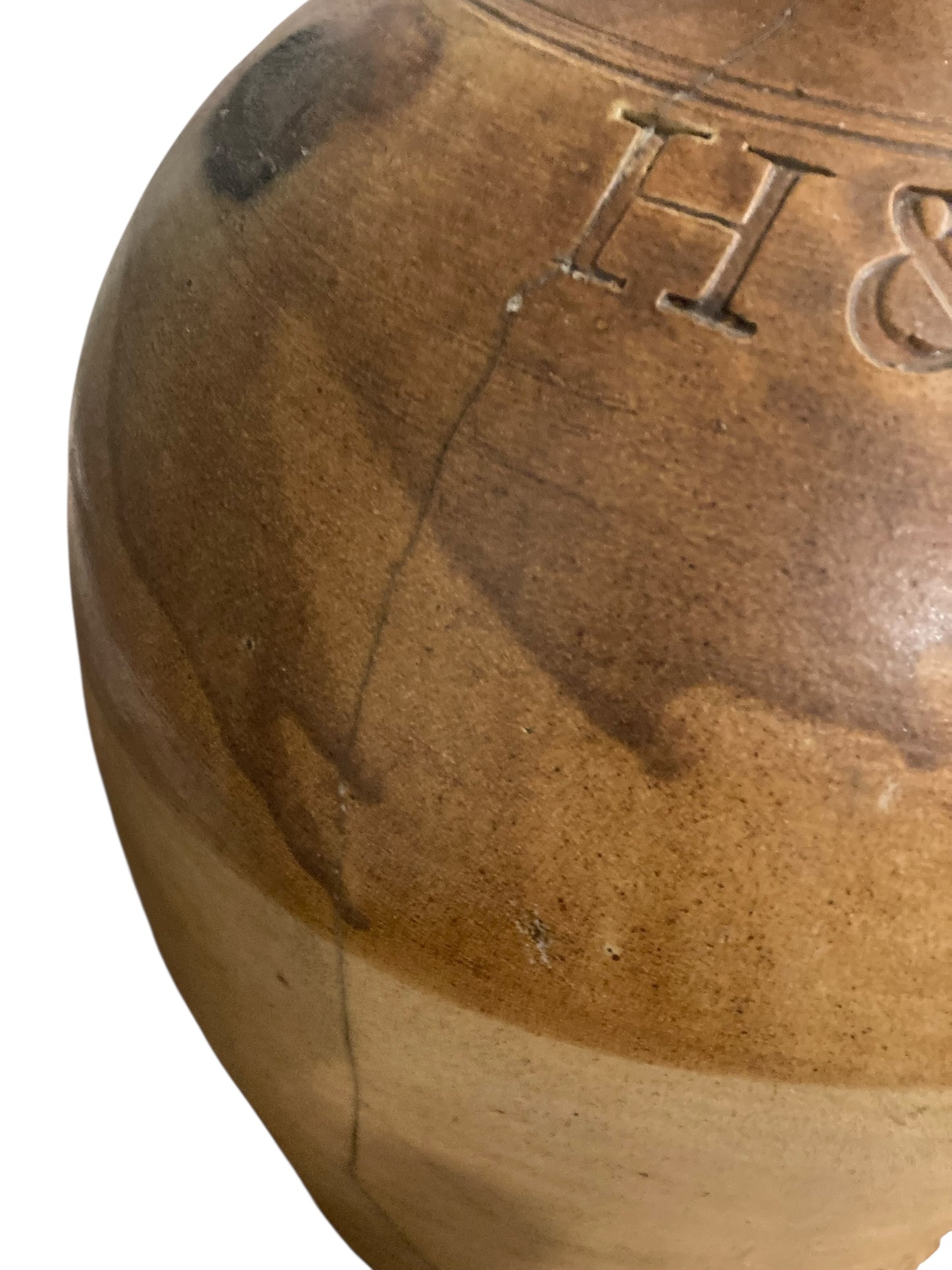 19th century stoneware salt glazed flagons