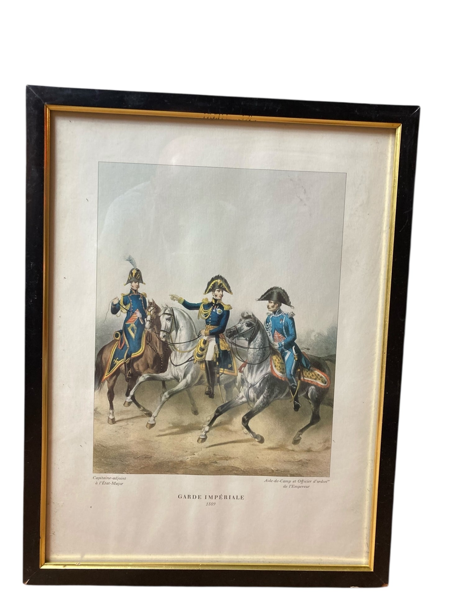 Military illustration titled Garde Impériale by the 19th-century French artis Alfred de Marbot
