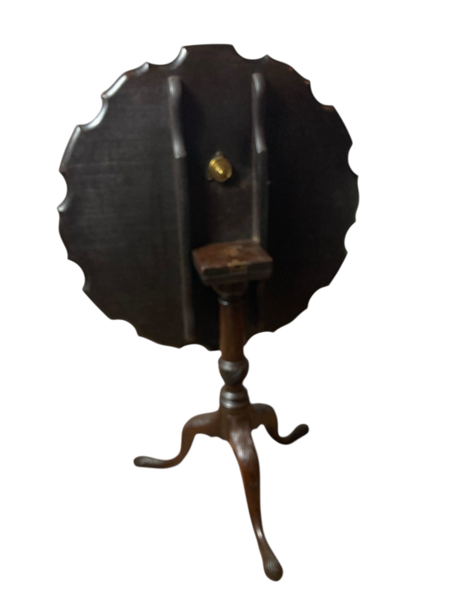 Mahogany George III Stlye Pie Crust Table on Tri Legs