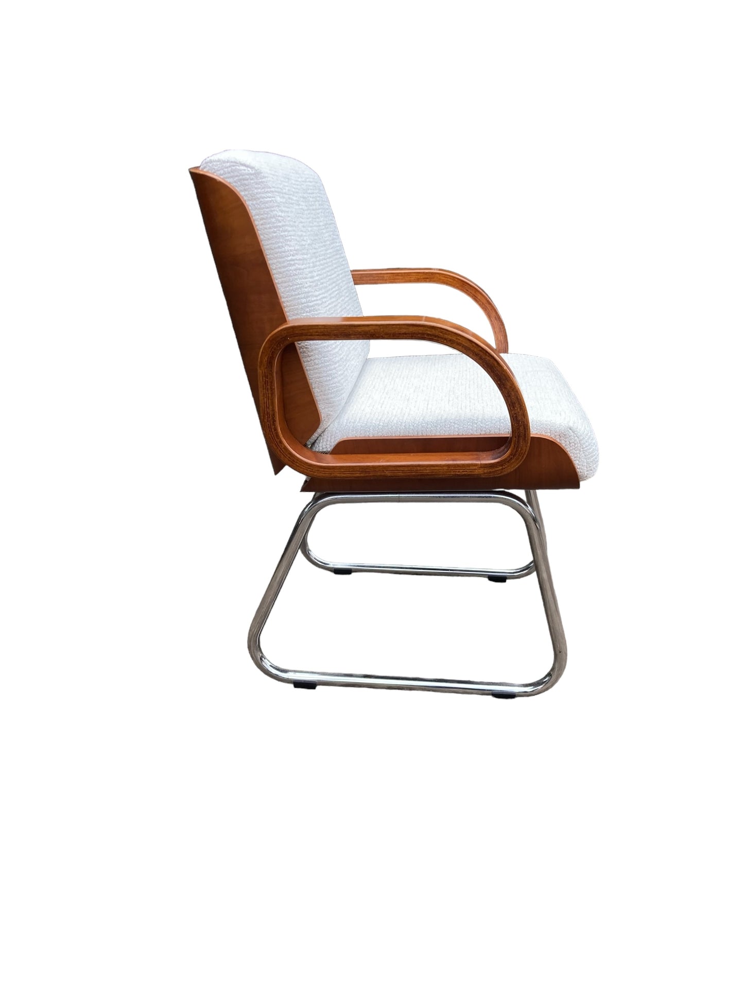 Gordon Russell Mid Century Bauhaus Style Teak and Chrome Office chair