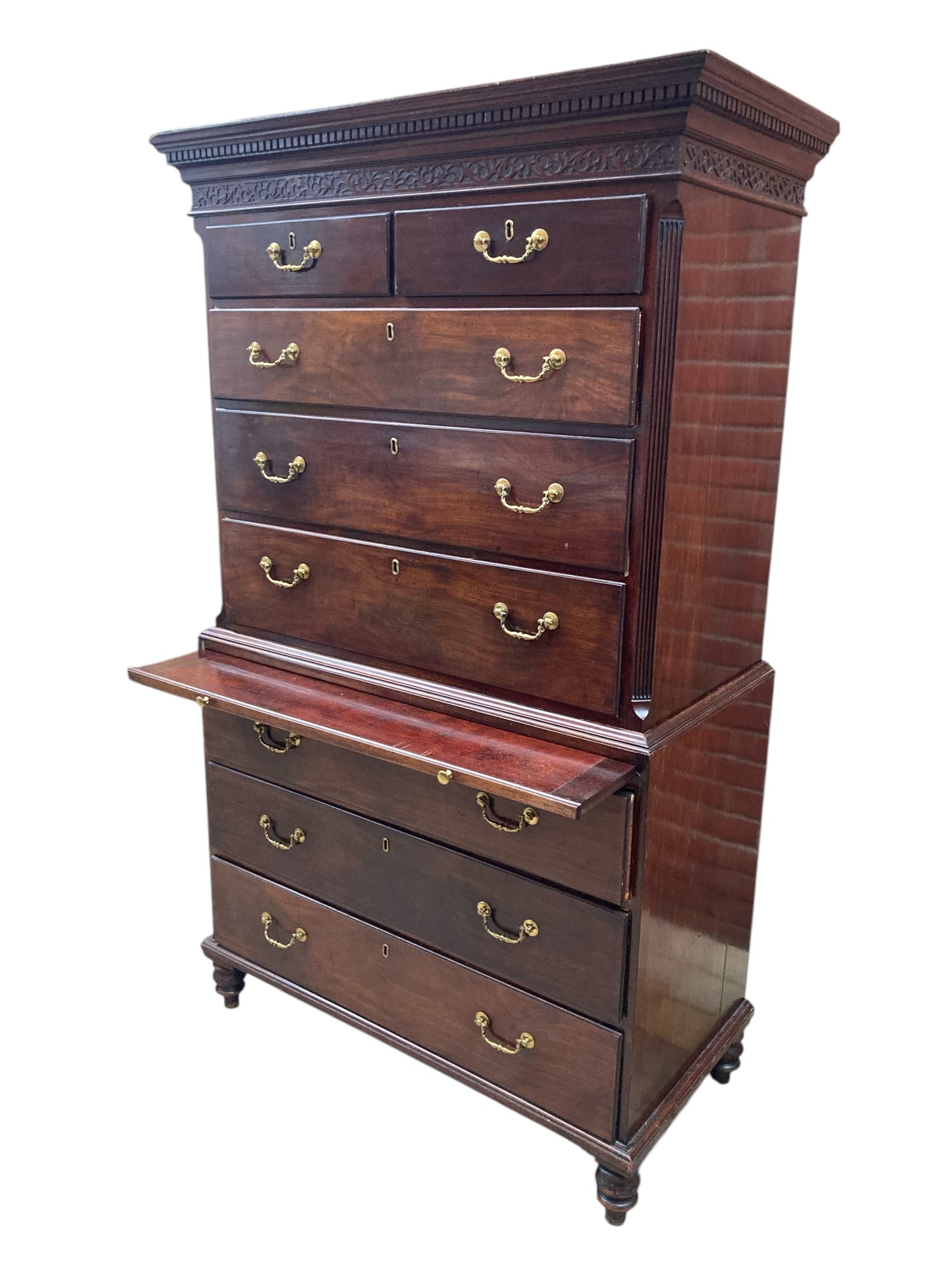 18th Century George III Mahogany Chest on Chest Tallboy