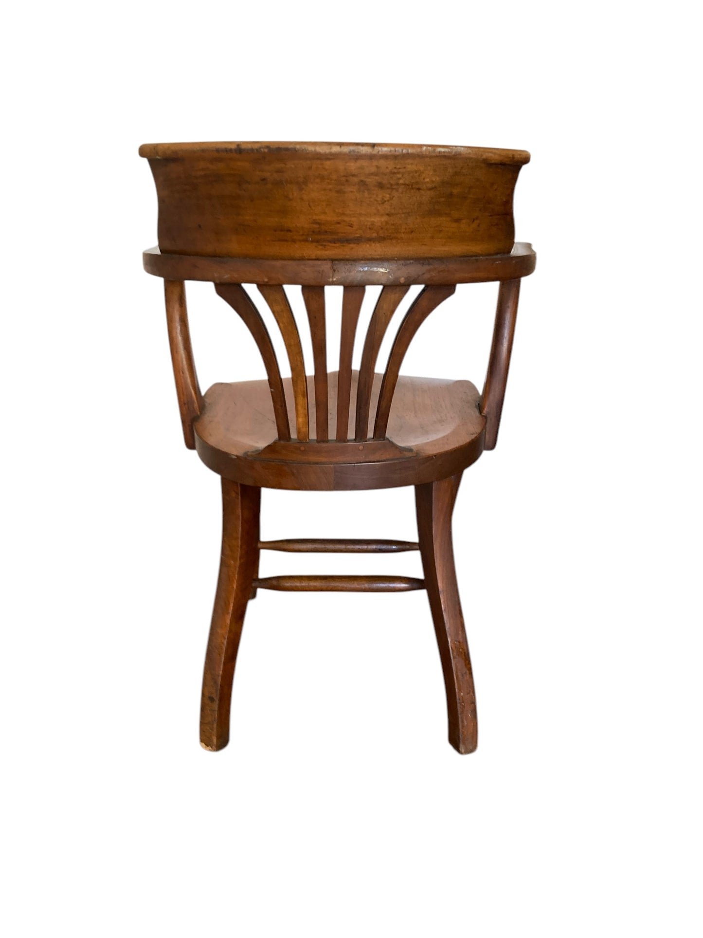 Antique Victorian Oak Desk Office or Side Chair 1890's Original Condition