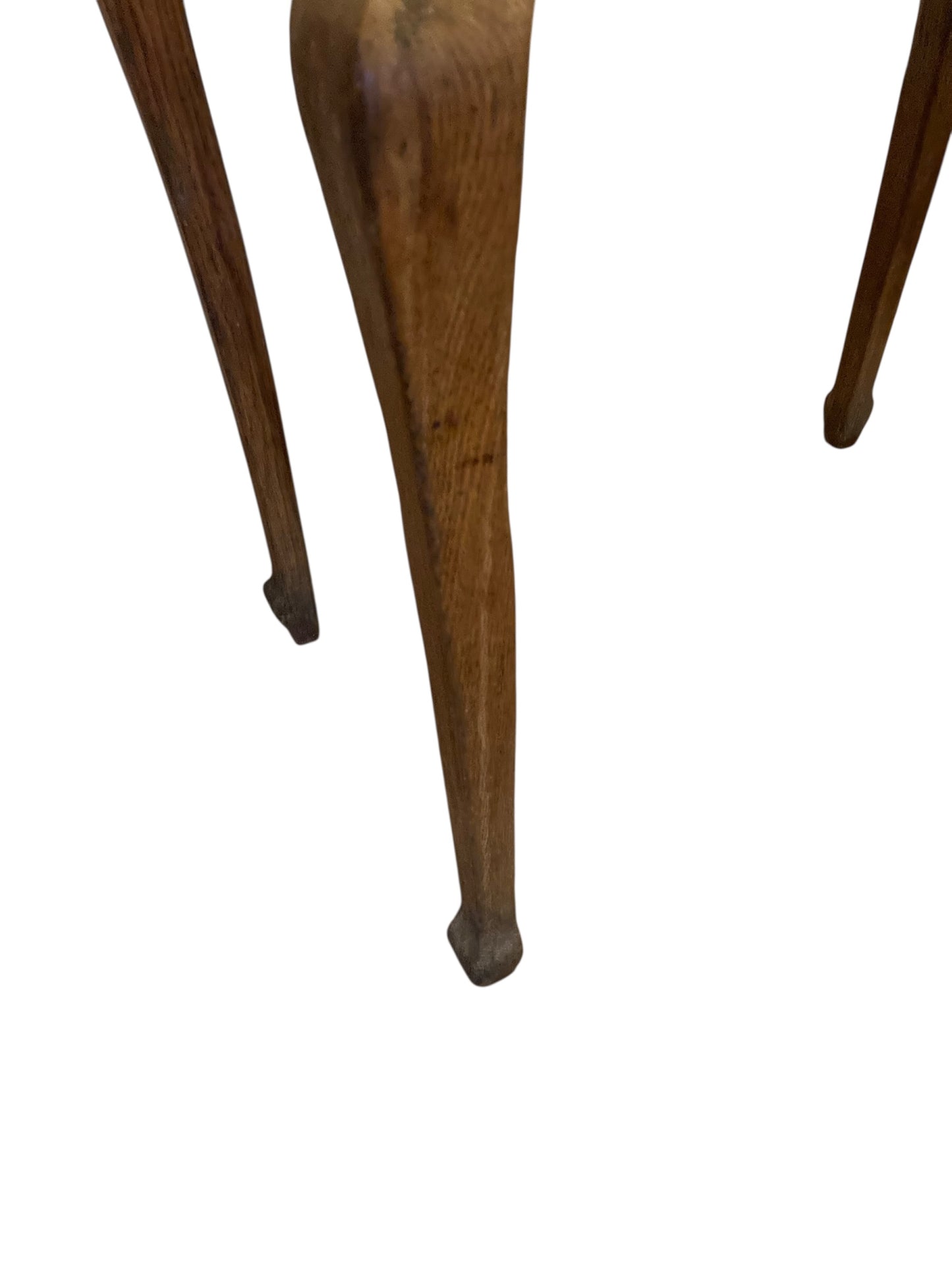 Antique Elm Wood Side or Occassional table early 1900's