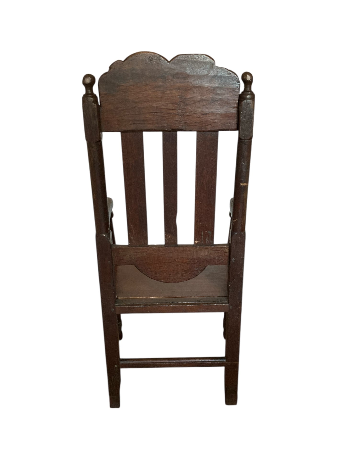 William III 17th Century Oak Hall Chair Circa 1650.