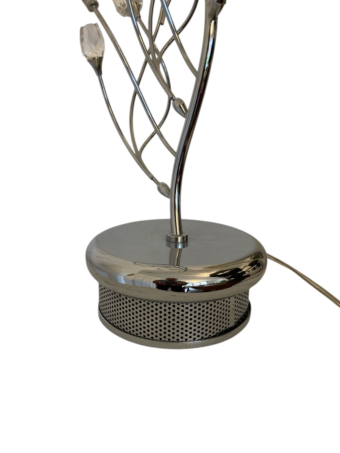 Pair of Contemporary Italian Chrome Table Lamps