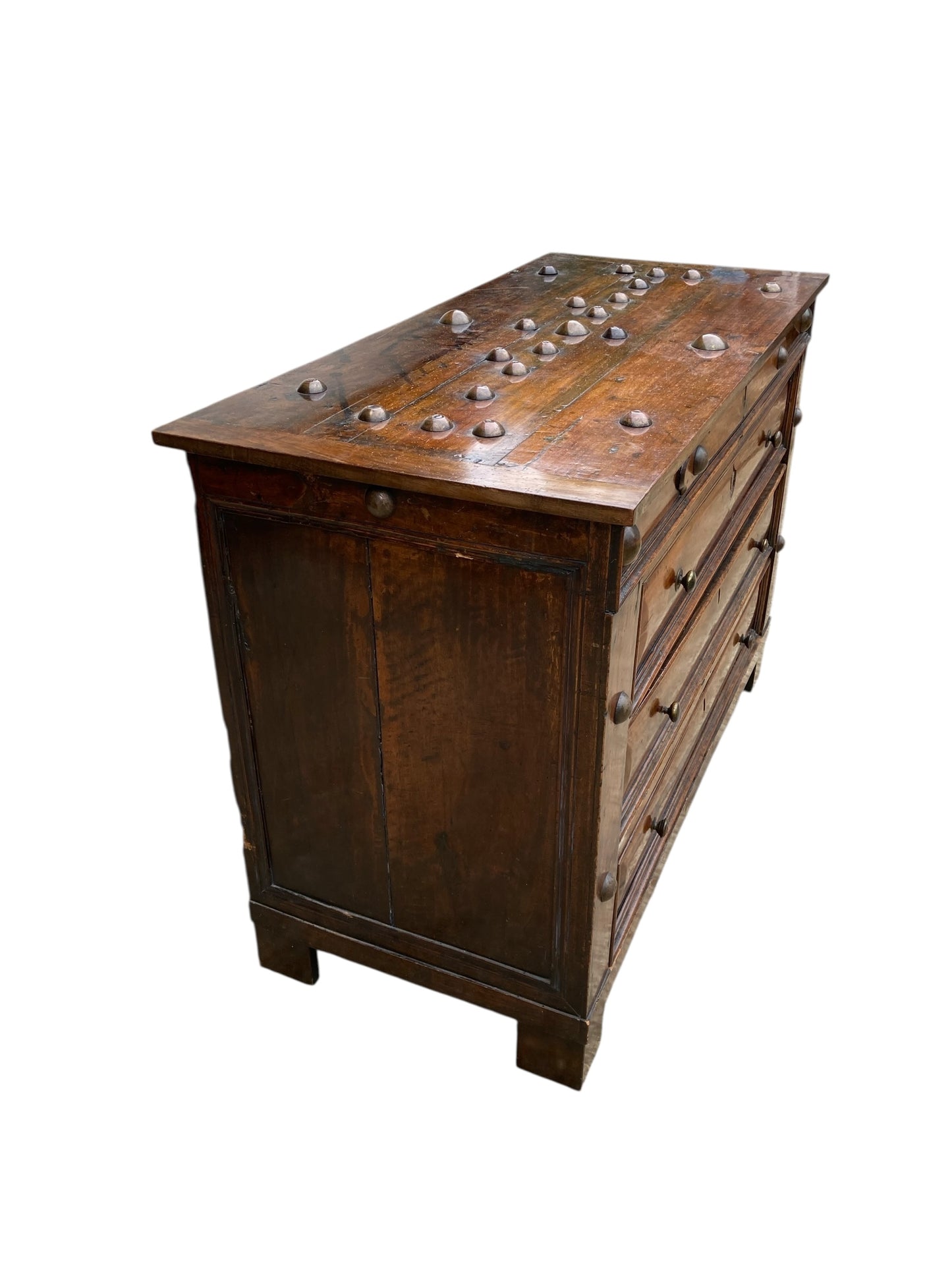 Dutch Walnut Commode Late 18TH Century with hinged Lidded top