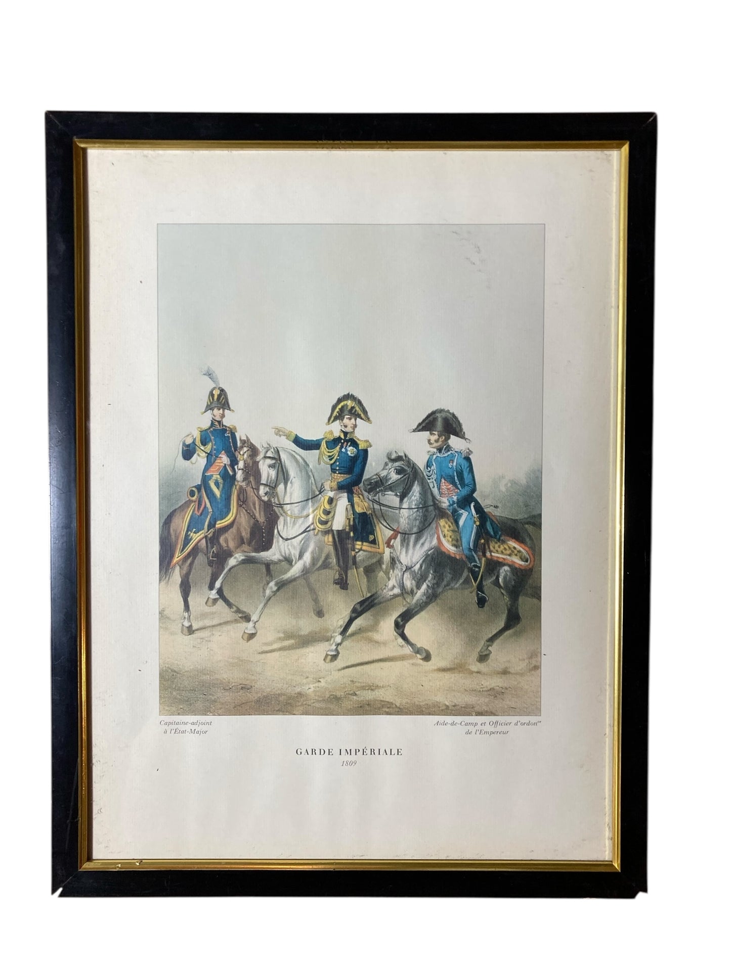 Military illustration titled Garde Impériale by the 19th-century French artis Alfred de Marbot