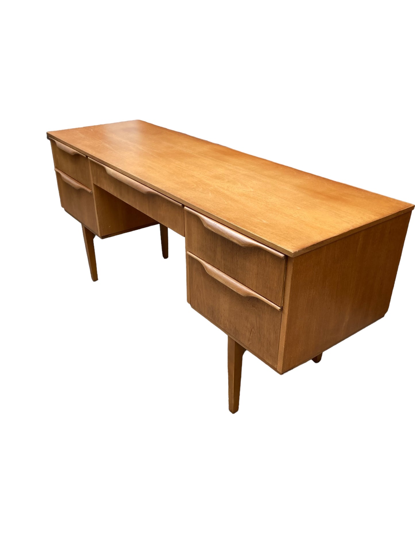 Mid Century Teak Five Drawer Austinsuite Low Desk/Dresser