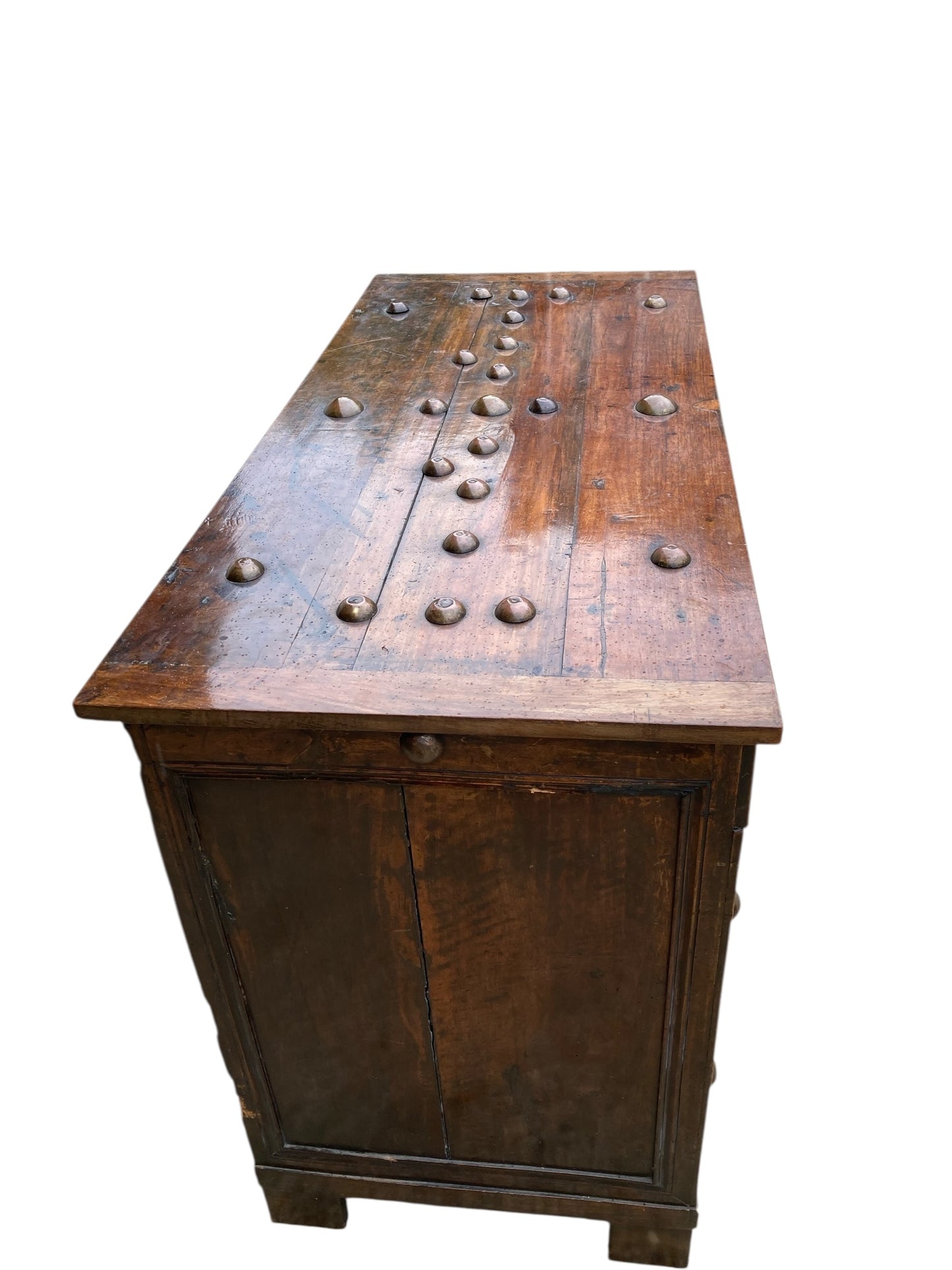 Dutch Walnut Commode Late 18TH Century with hinged Lidded top