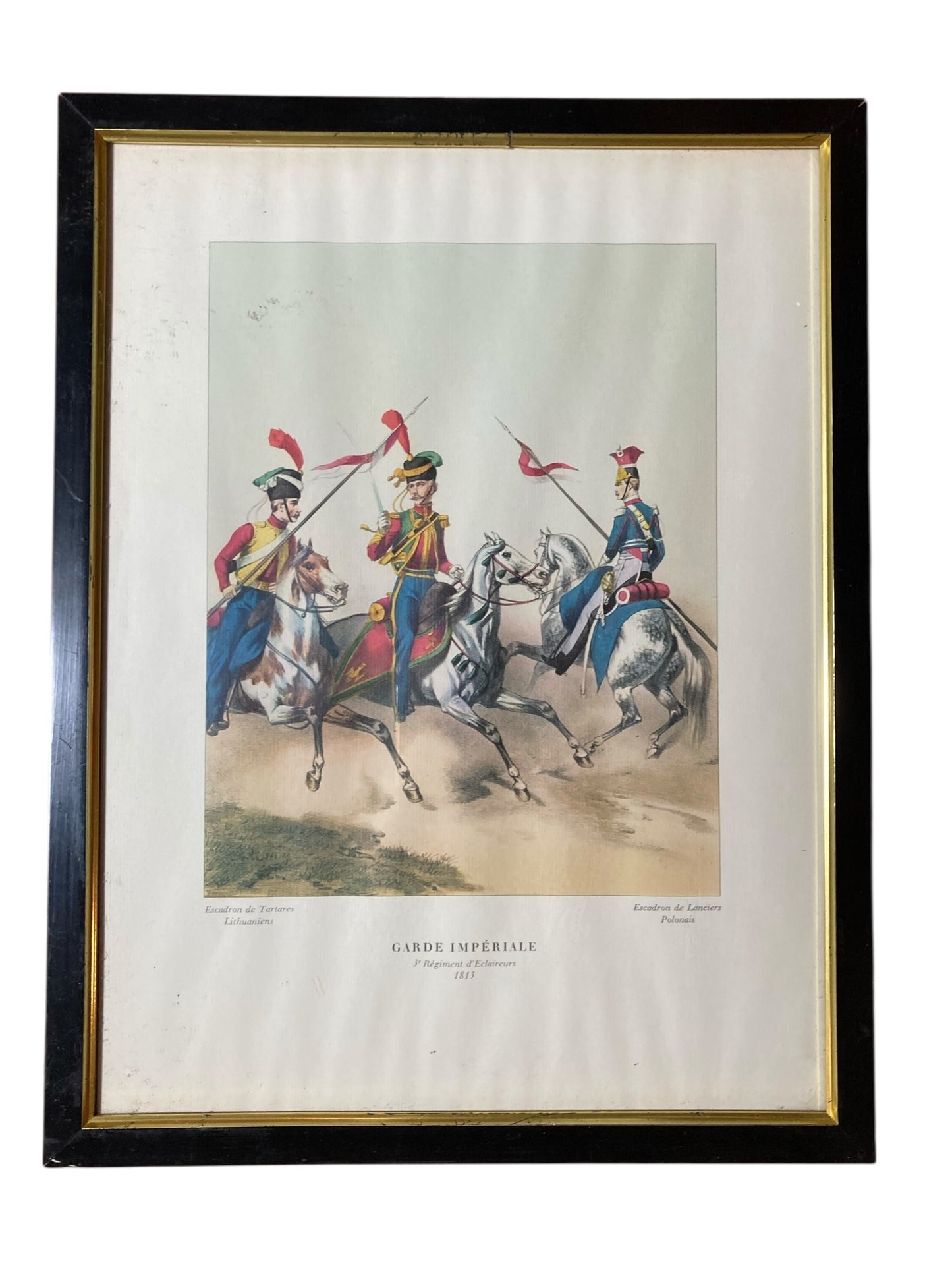 This print featuring soldiers from the Lithuanian Tartars of the Imperial Guard