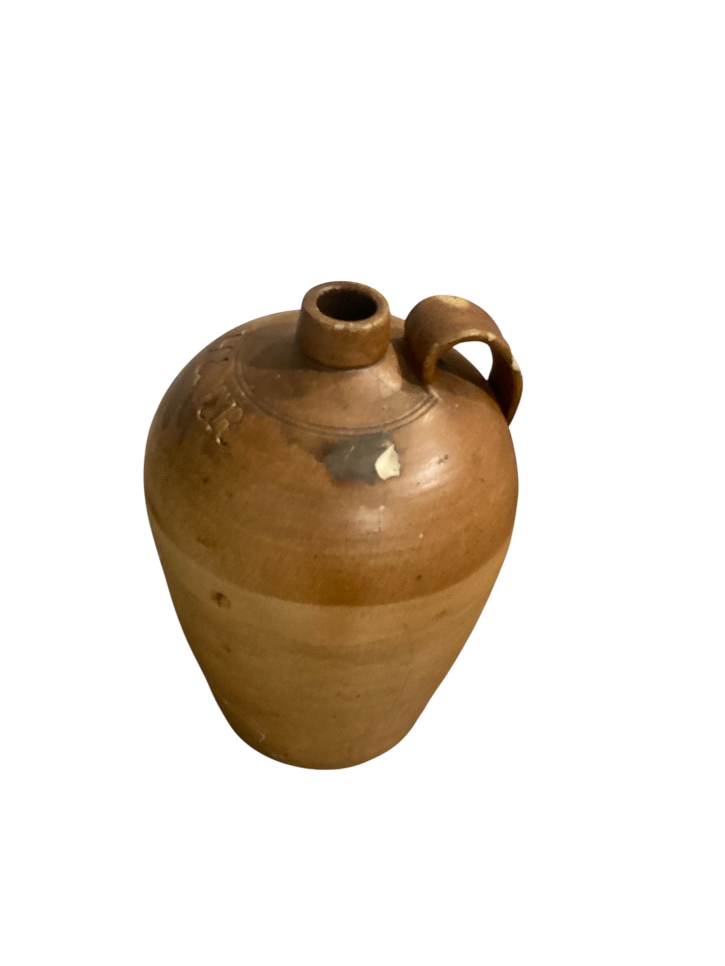 19th century stoneware salt glazed flagons