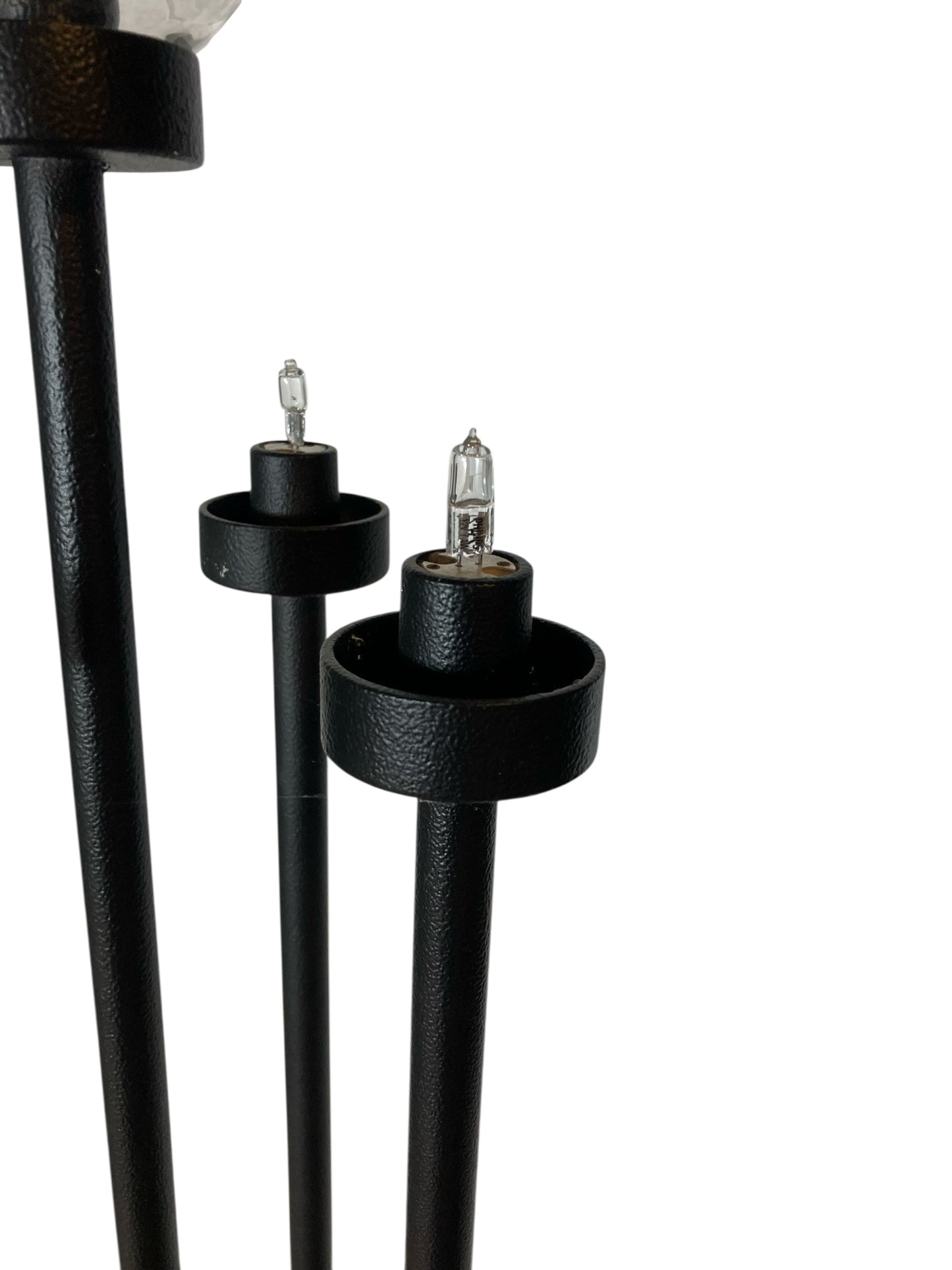A pair of Italian metal floor lamps