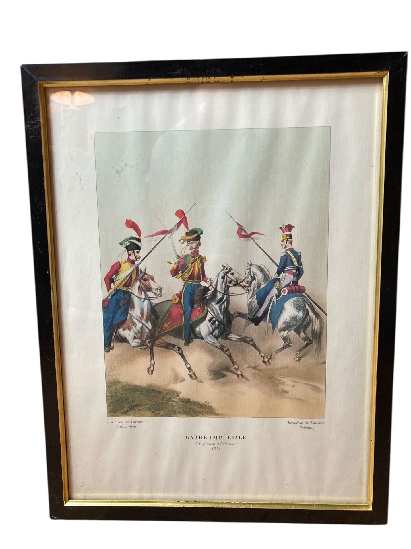 This print featuring soldiers from the Lithuanian Tartars of the Imperial Guard
