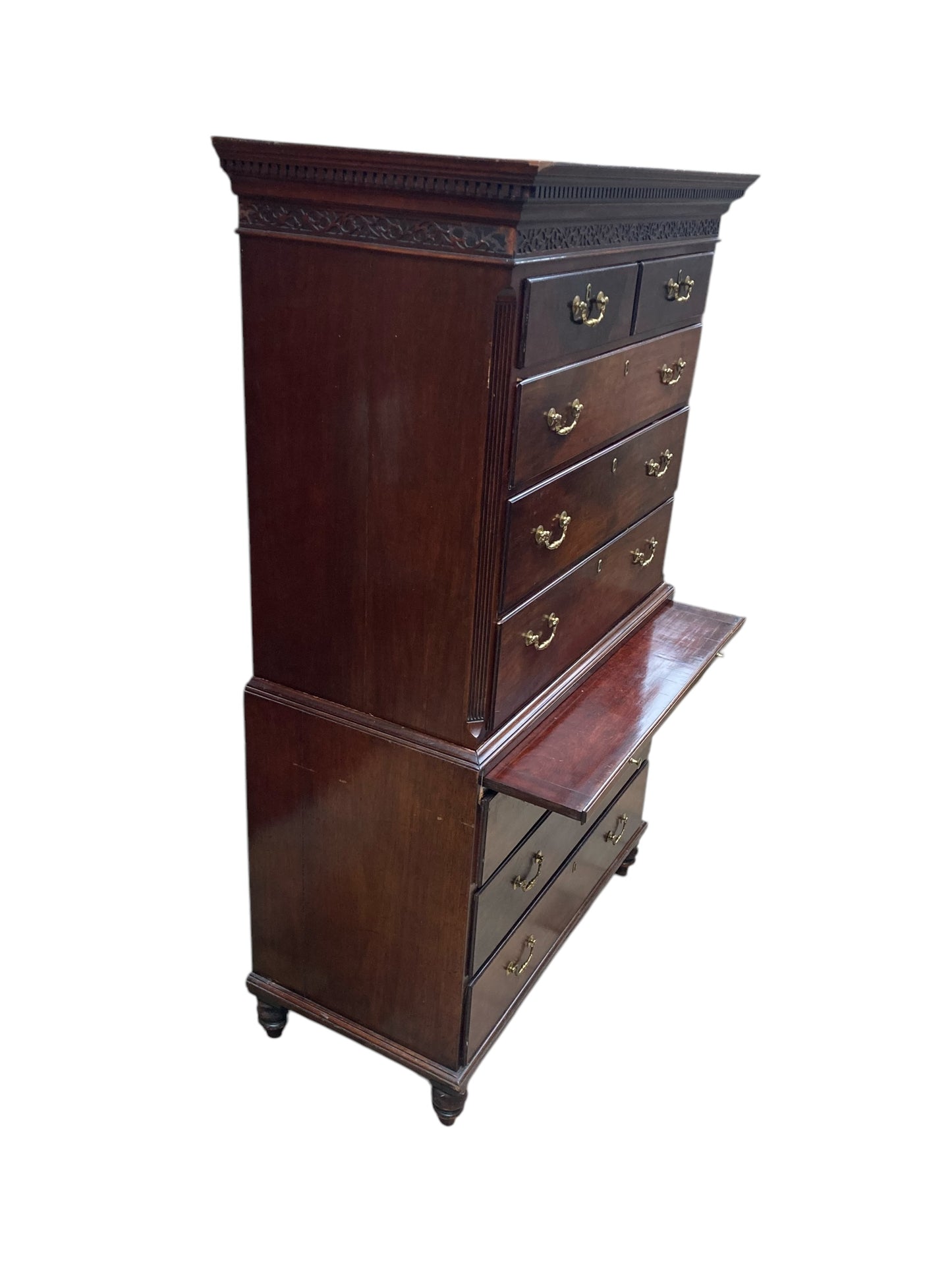 18th Century George III Mahogany Chest on Chest Tallboy