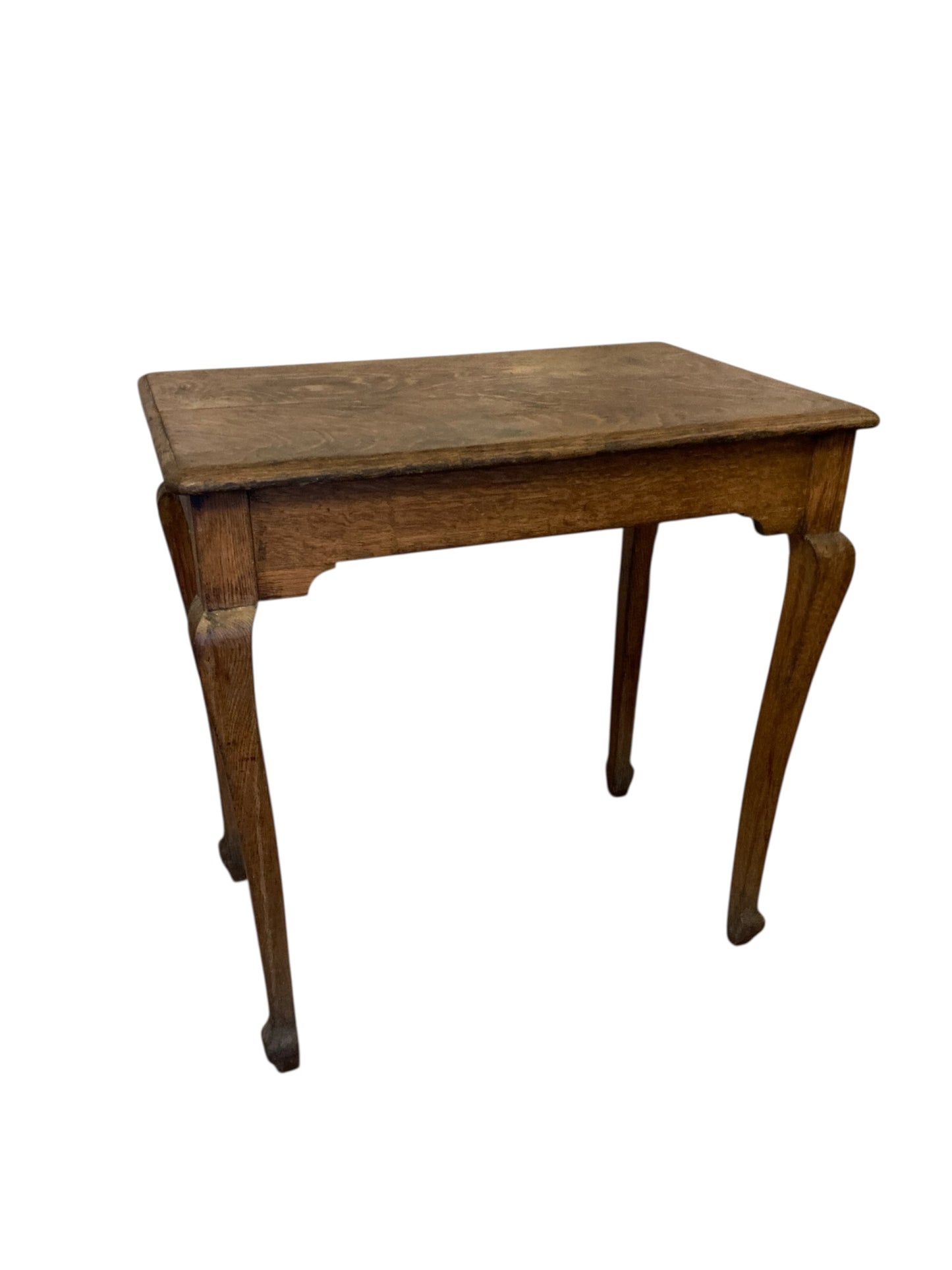 Antique Elm Wood Side or Occassional table early 1900's