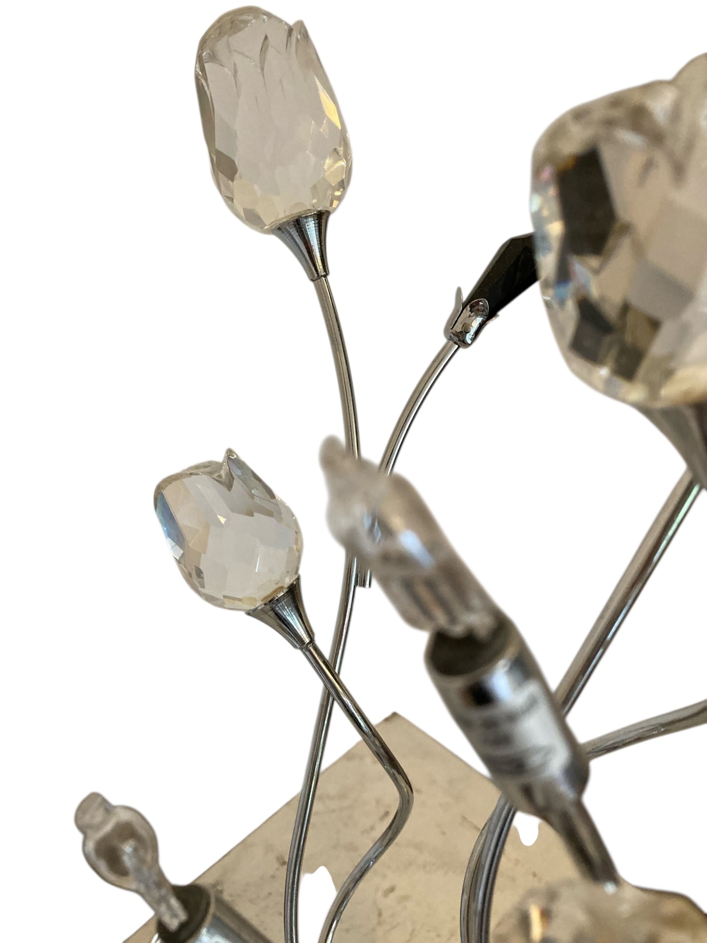 Pair of Contemporary Italian Chrome Table Lamps